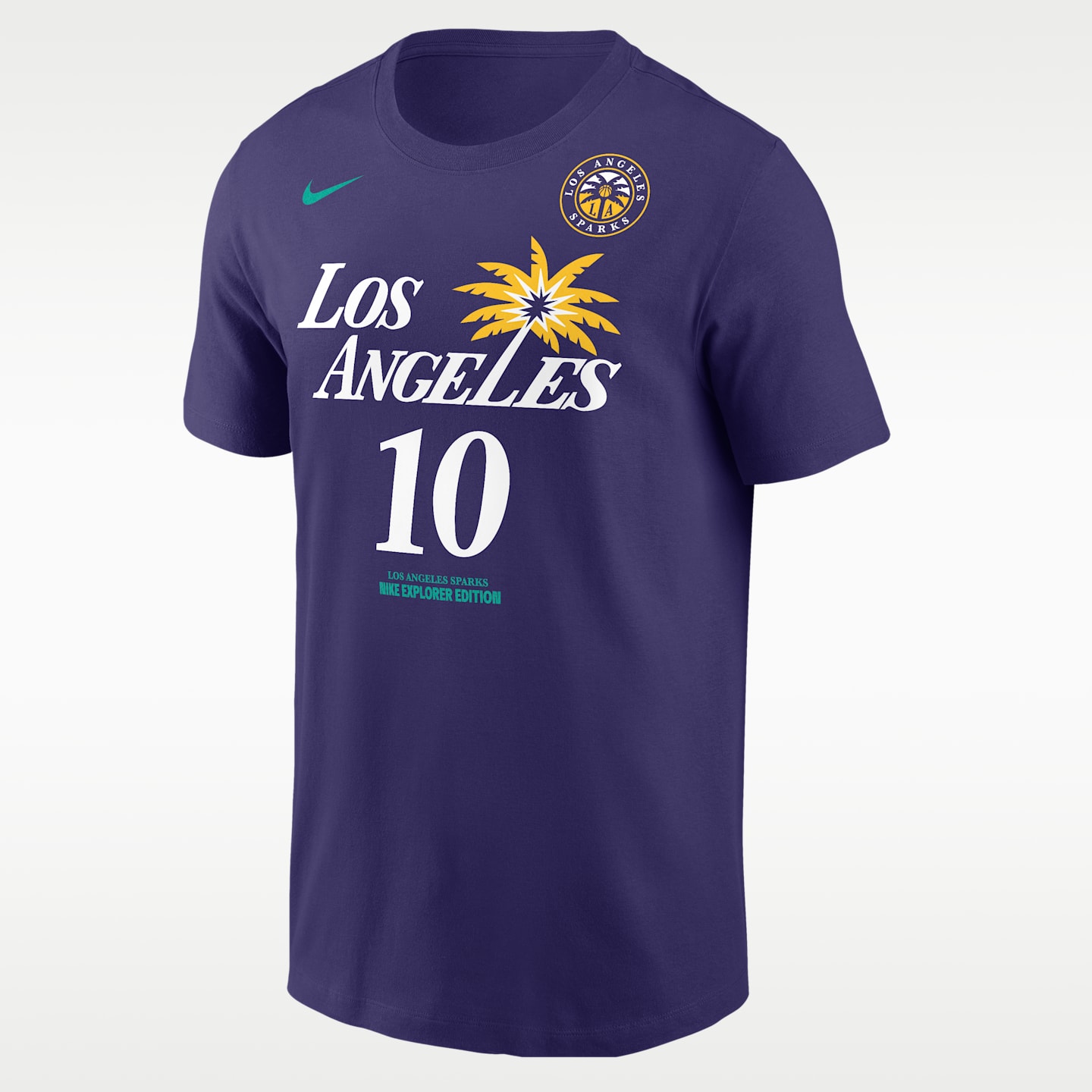 Мужская футболка Nike WNBA Kelsey Plum Los Angeles Sparks, цвет: Орхидея
