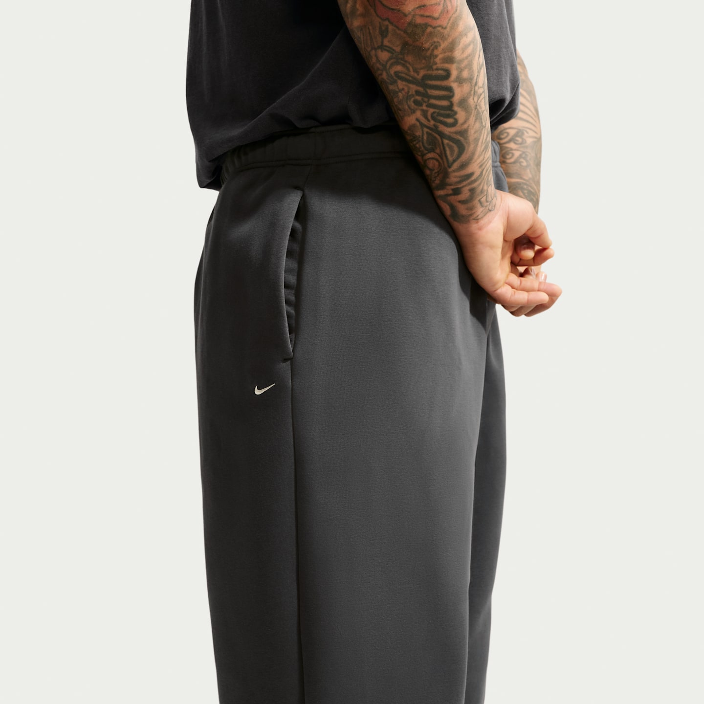 Мужские баскетбольные брюки Nike Standard Issue с начёсом, цвет: Антрацитовый / Белый — фото 8