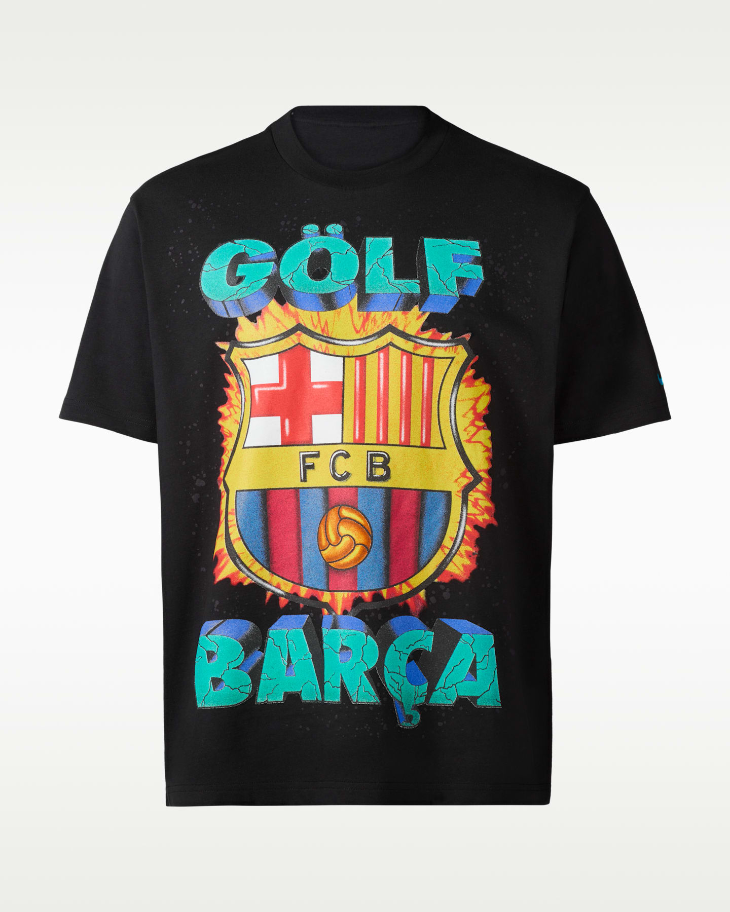 Мужской топ Nike FC Barcelona x Golf Wang Dri-FIT Soccer, цвет: Чёрный — фото 4