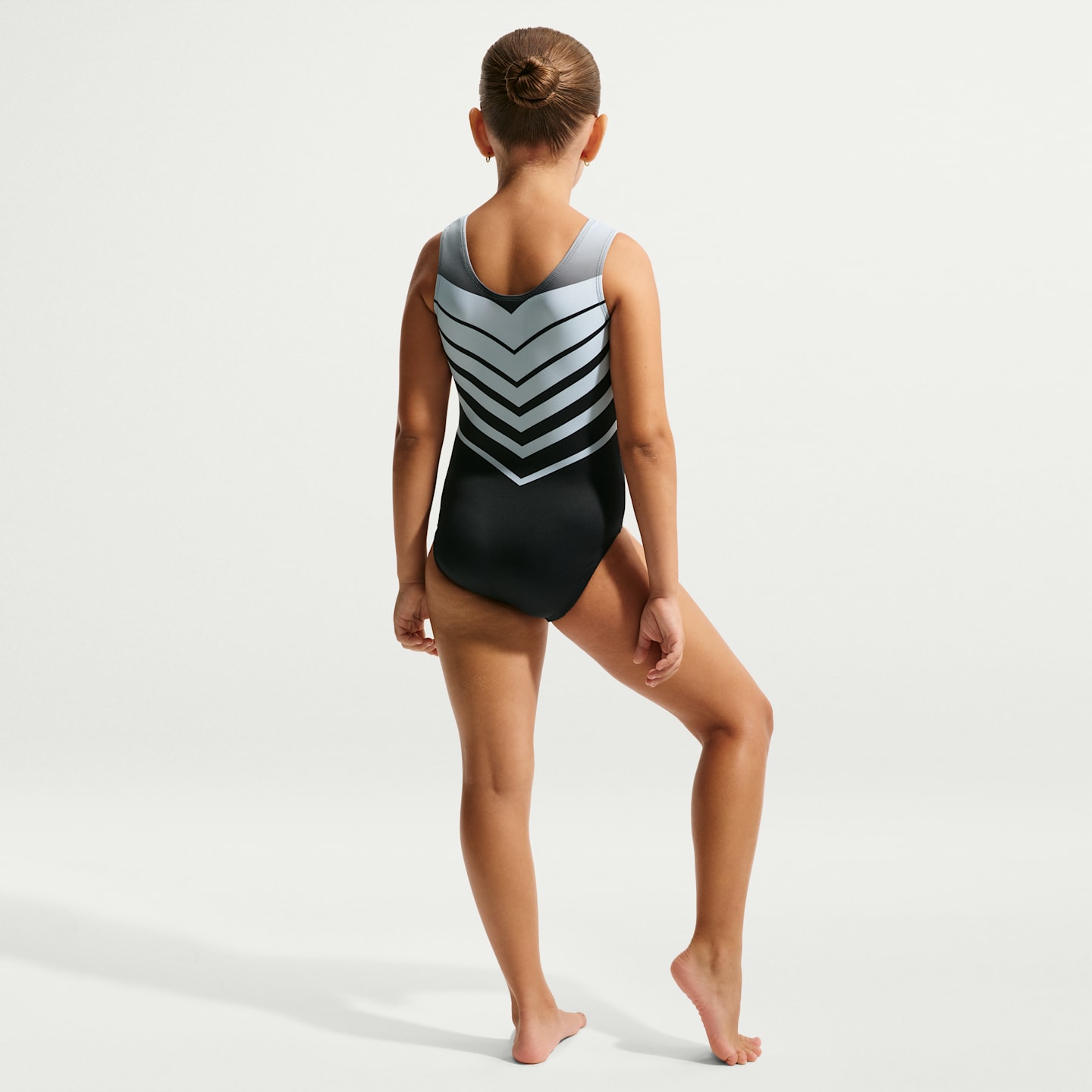 Детский топ Nike Gymnastics Valor Leotard, цвет: Чёрный — фото 5