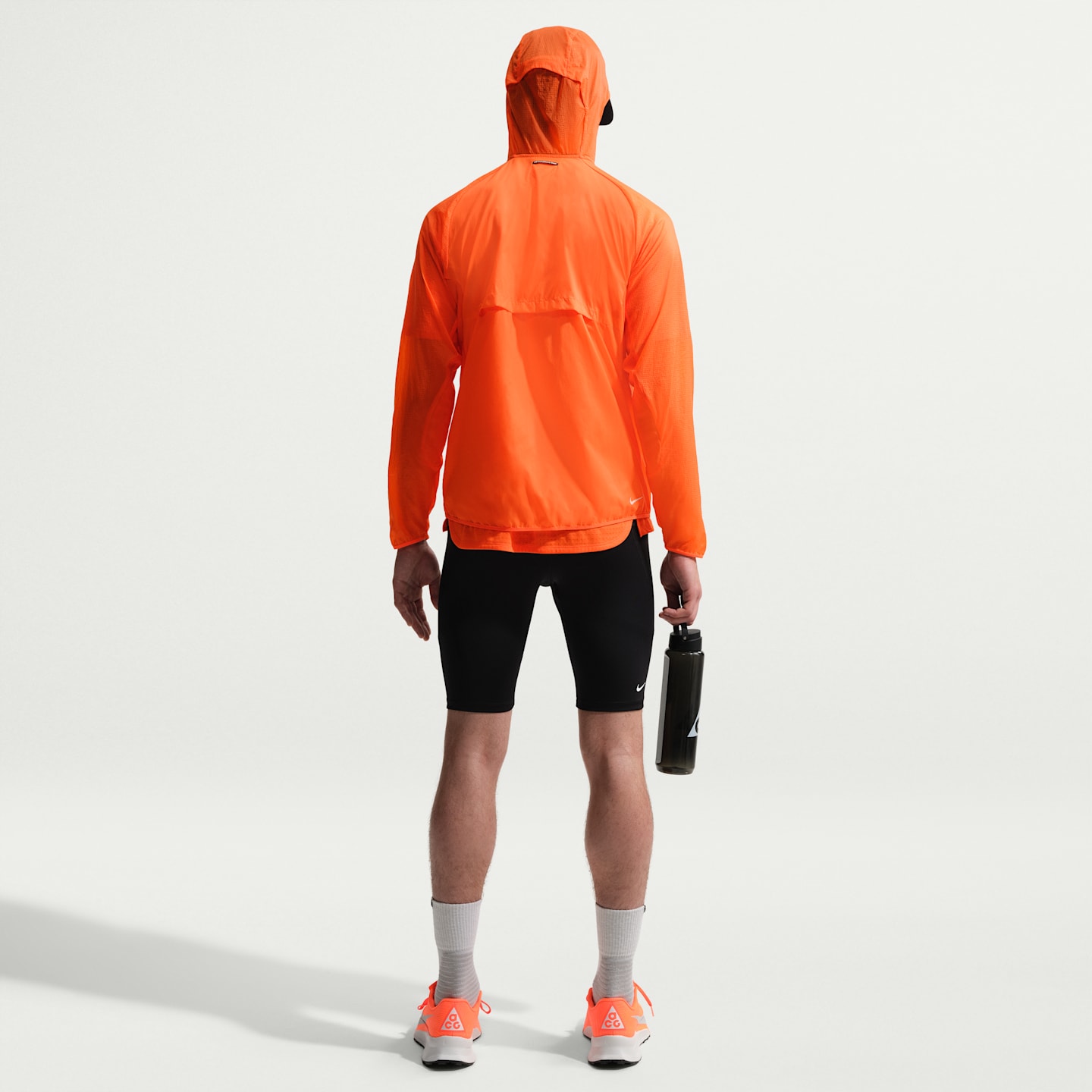 Мужские тайтсы для трейлраннинга Nike ACG Lava Loops Dri-FIT ADV до середины икры, цвет: Чёрный / Снежный белый — фото 5
