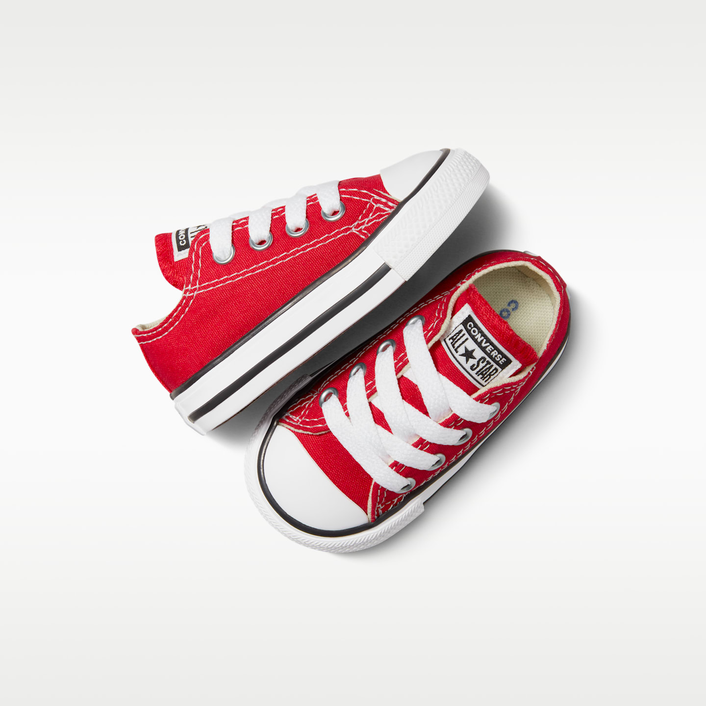 Детские кроссовки Nike Converse Chuck Taylor All Star Low Top Infant/Toddler Shoe, цвет: Красный — фото 4