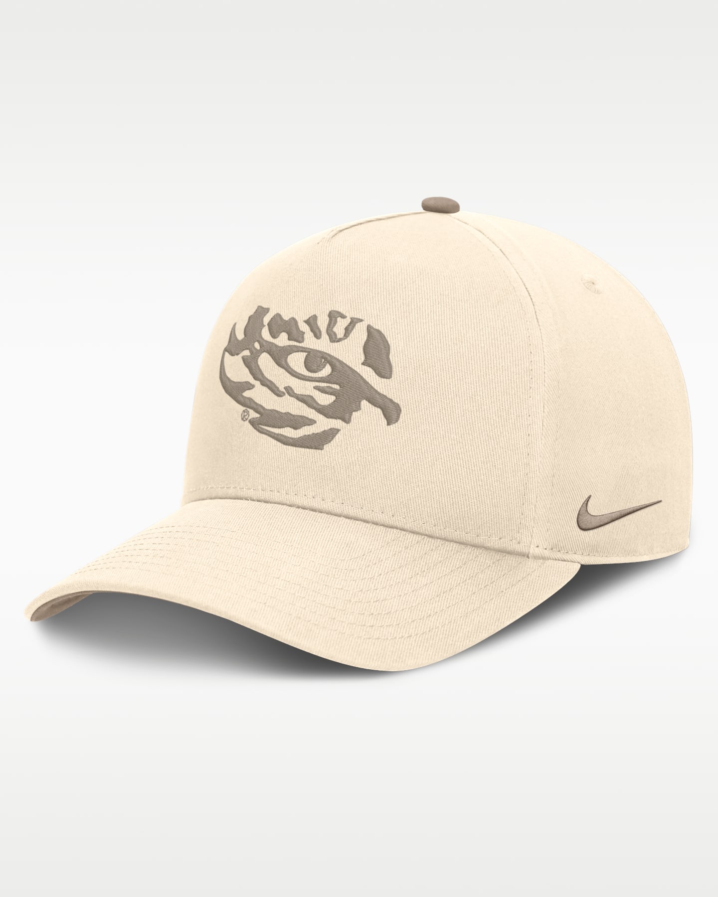 Мужская кепка Nike Dri-FIT College LSU Rise A-Frame, цвет: Натуральный / Хаки — фото 3