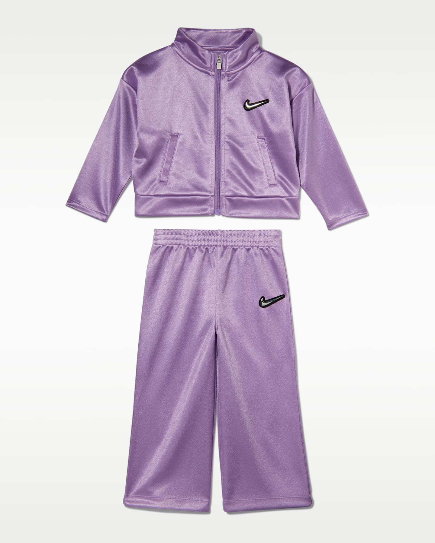 Комплекты Nike Swoosh Sparkle 2-Piece Track Set для малышей, цвет: Фиолетовый — фото 4