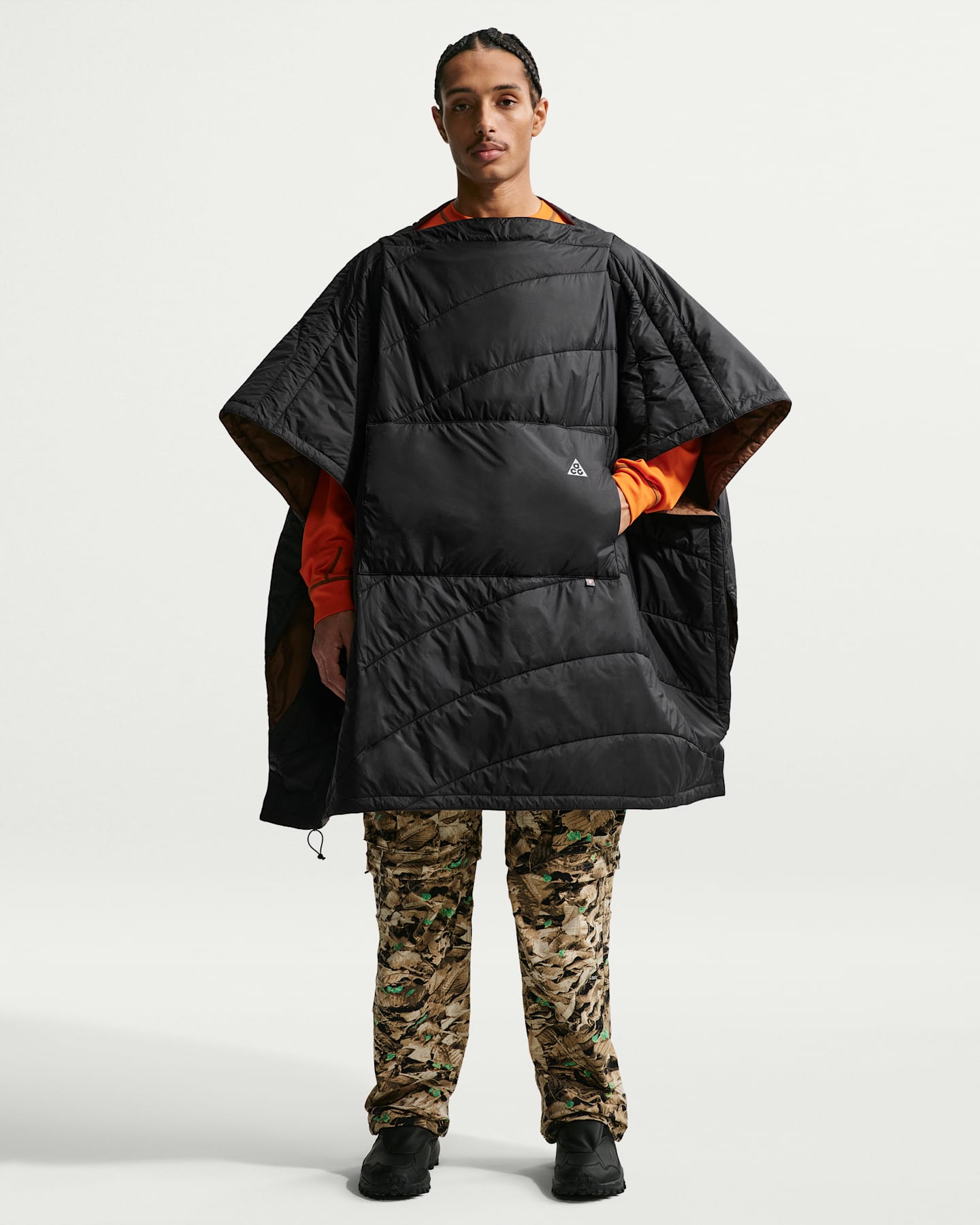 Трансформируемый плед для кемпинга Nike ACG Therma-FIT ADV, цвет: Чёрный / Коричневый — фото 10