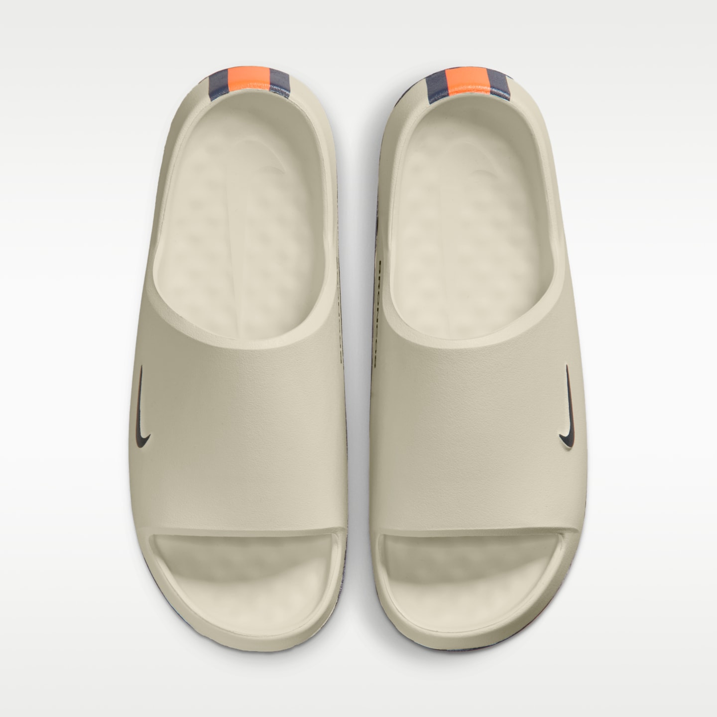 Мужские сандалии Nike Calm (Denver Broncos) NFL, цвет: Молочный / Яркий оранжевый — фото 5