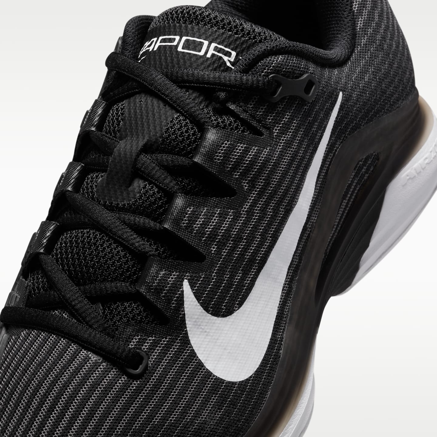 Женские кроссовки Nike Vapor 12 Clay Court Tennis Shoes, цвет: Чёрный / Серый — фото 7