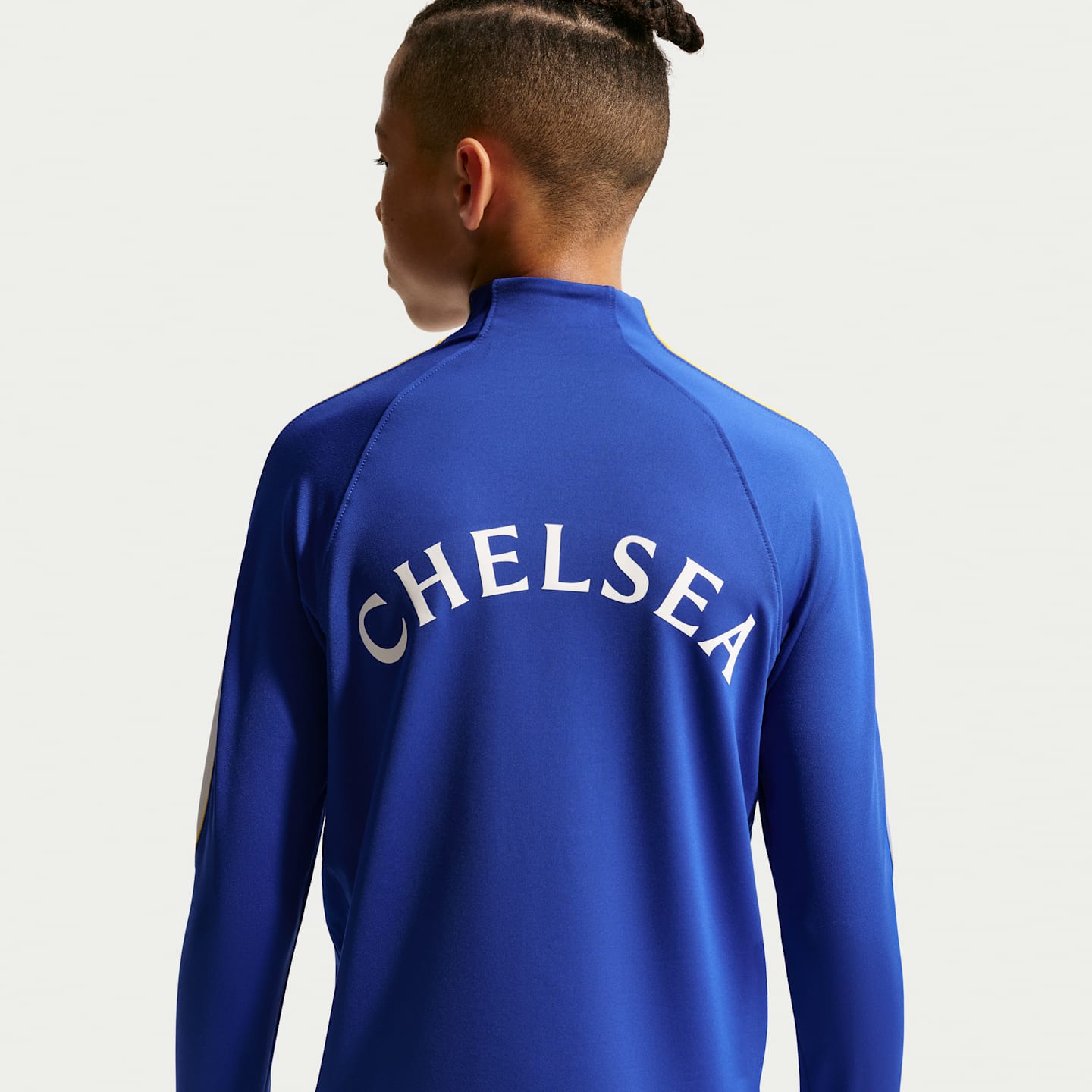 Детский трикотажный тренировочный топ Nike Chelsea FC Strike Dri-FIT, цвет: Яркий синий / Белый — фото 5