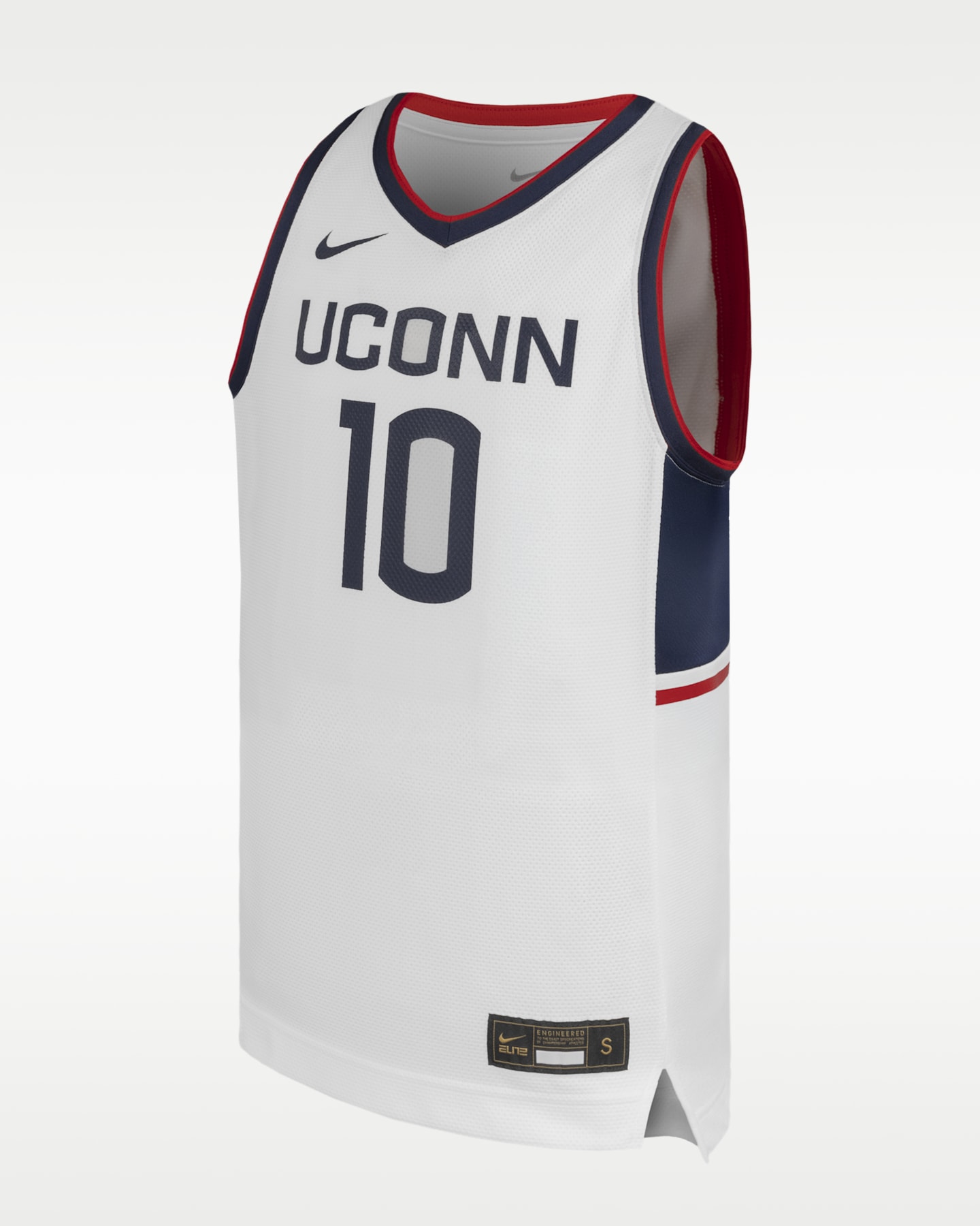 Детское баскетбольное джерси Nike Connecticut Huskies Replica, цвет: Белый — фото 3
