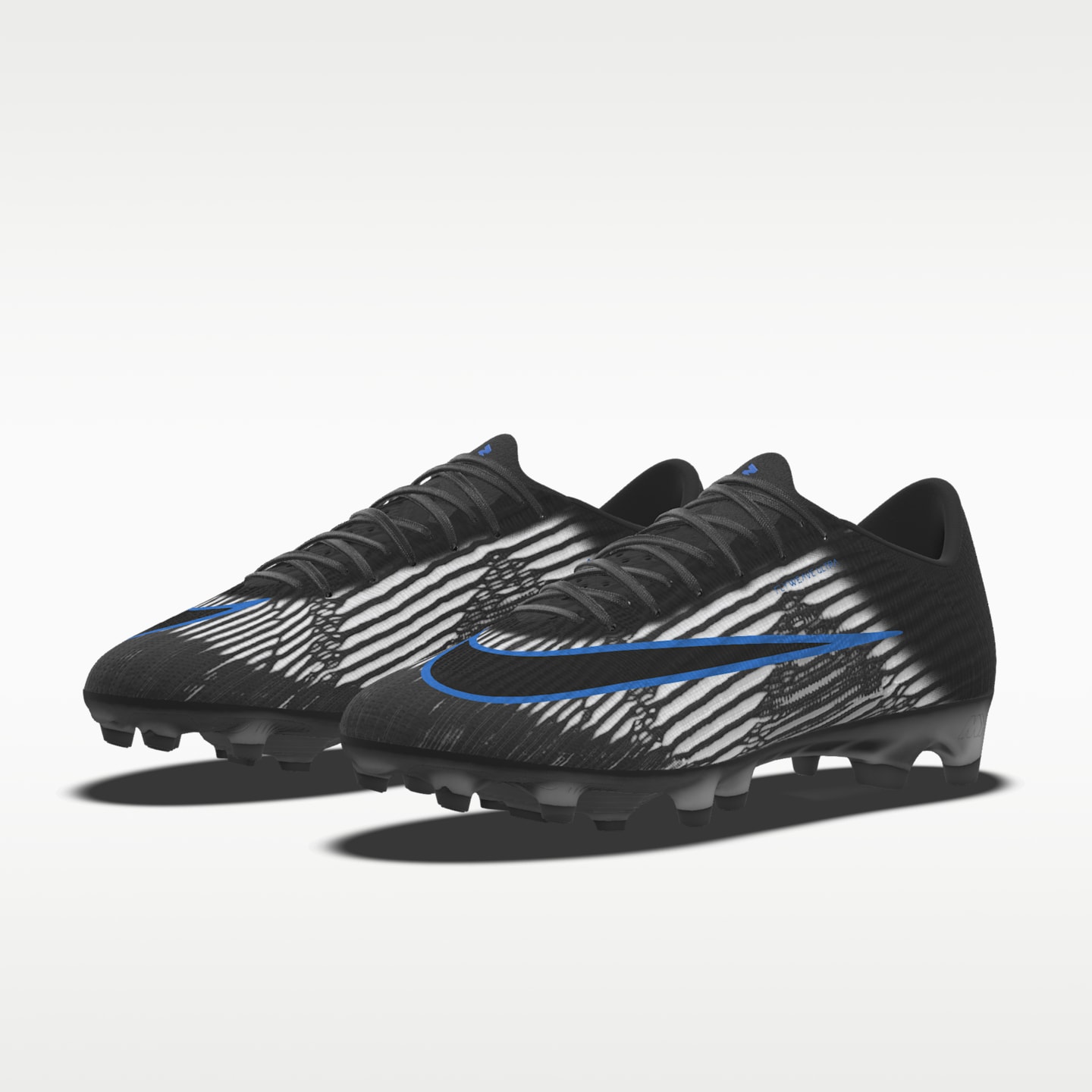 Мужские бутсы Nike Mercurial Superfly 11 Elite By You Custom Artificial-Grass Low-Top Soccer Cleats, цвет: Чёрный — фото 2