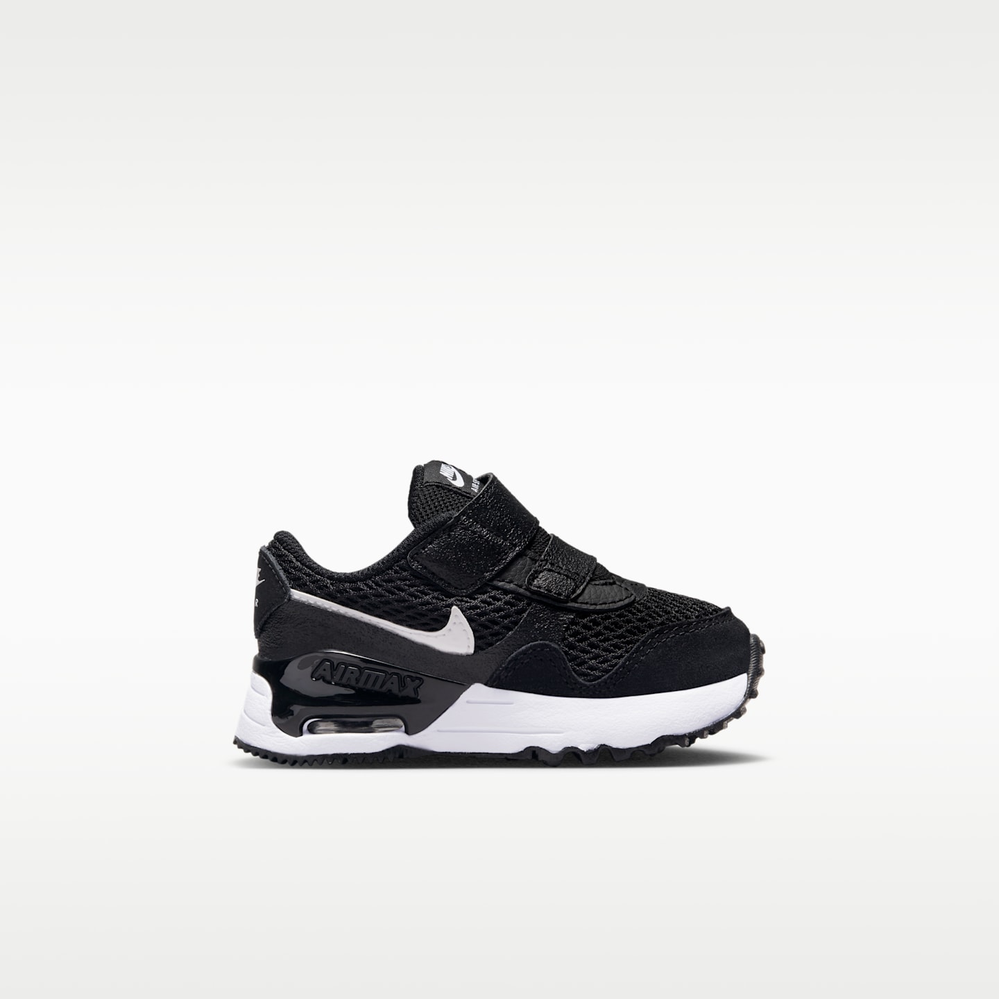 Детские кроссовки Nike Air Max Systm Baby/Toddler Shoes, цвет: Чёрный / Волчий серый — фото 3