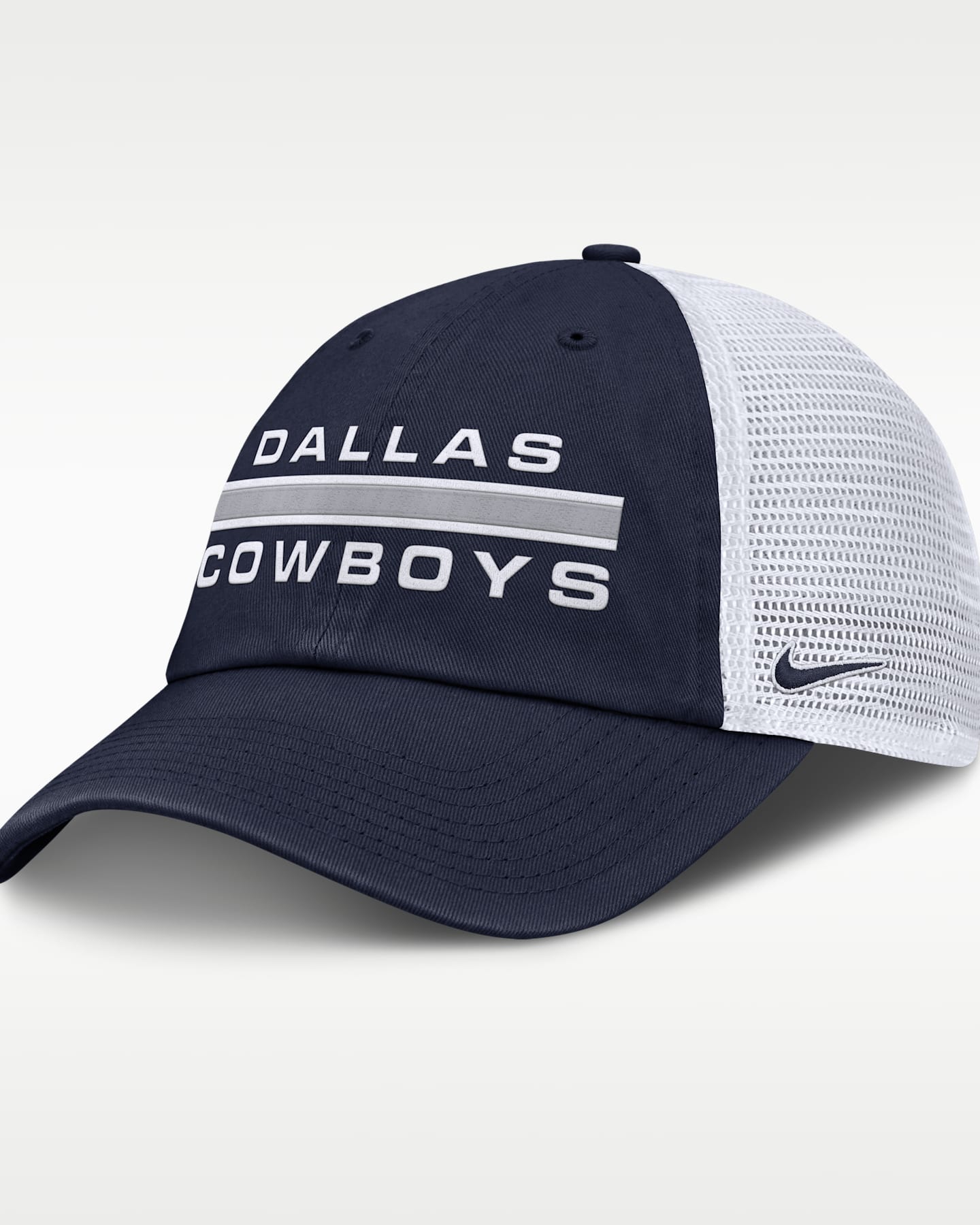 Мужская регулируемая бейсболка-тракер Nike Dallas Cowboys Primetime NFL, цвет: Тёмно-синий / Белый — фото 3