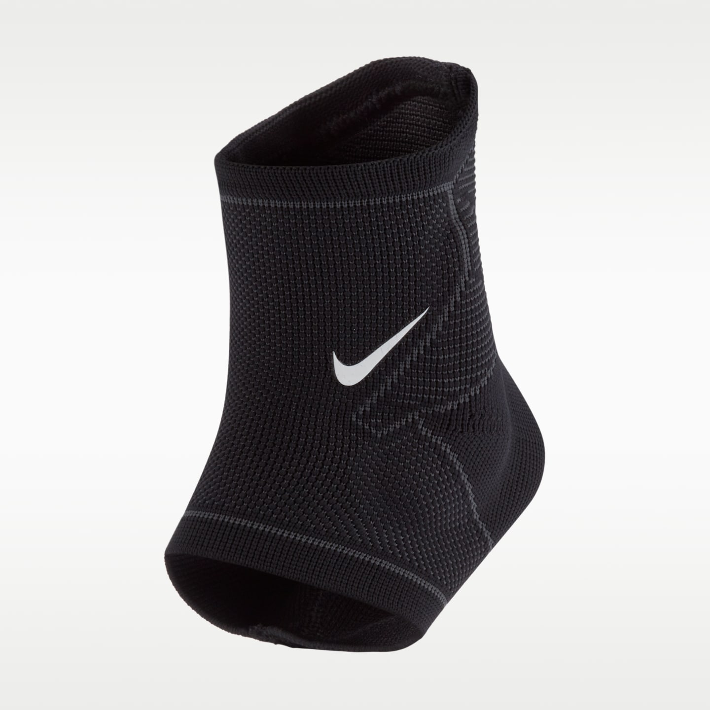 Вязаный суппорт для голеностопа Nike Pro, цвет: Чёрный / Антрацитовый — фото 1