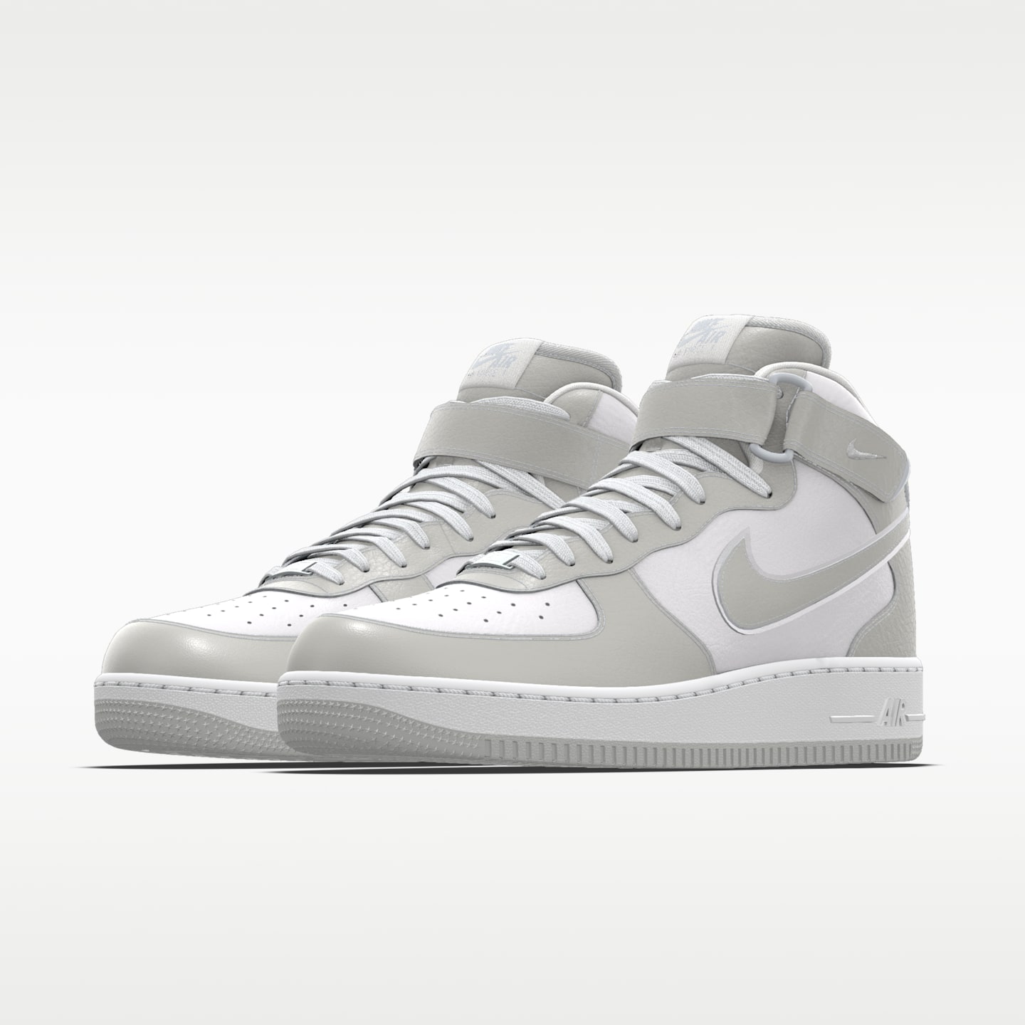 Женские кроссовки Nike Air Force 1 Mid By You Custom, цвет: Разноцветный — фото 2