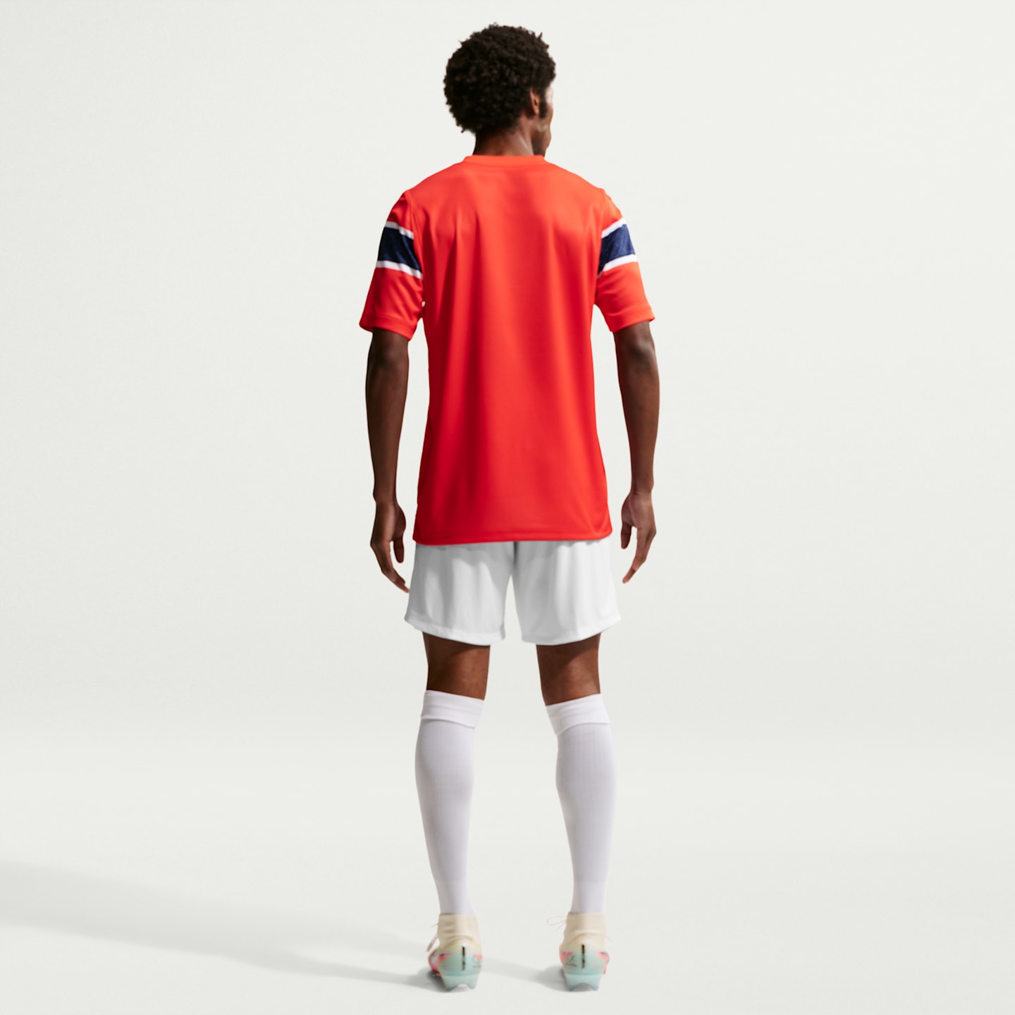 Мужские футбольные шорты Nike Norway 2026 Stadium Home Dri-FIT, реплика, цвет: Белый / Синий — фото 5