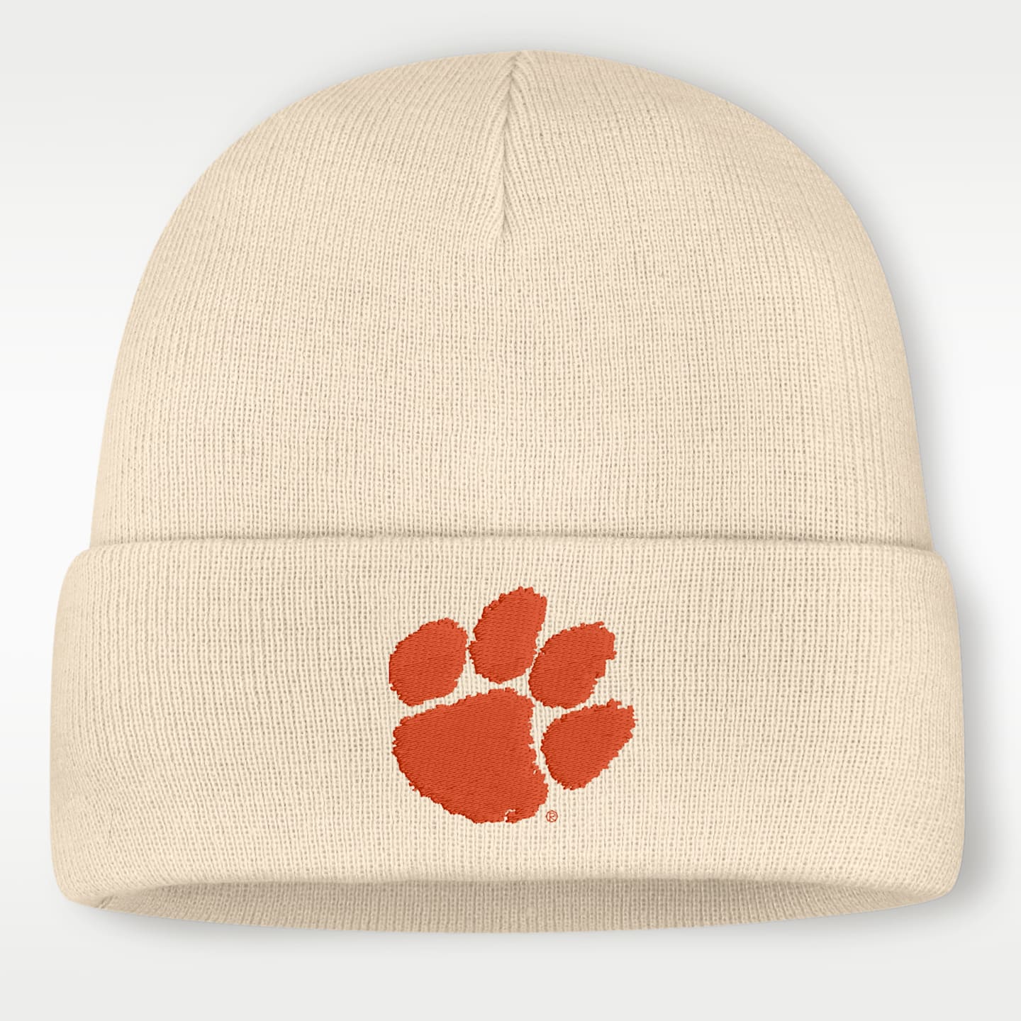 Мужская шапка-бини с отворотом Nike Clemson College, цвет: Натуральный