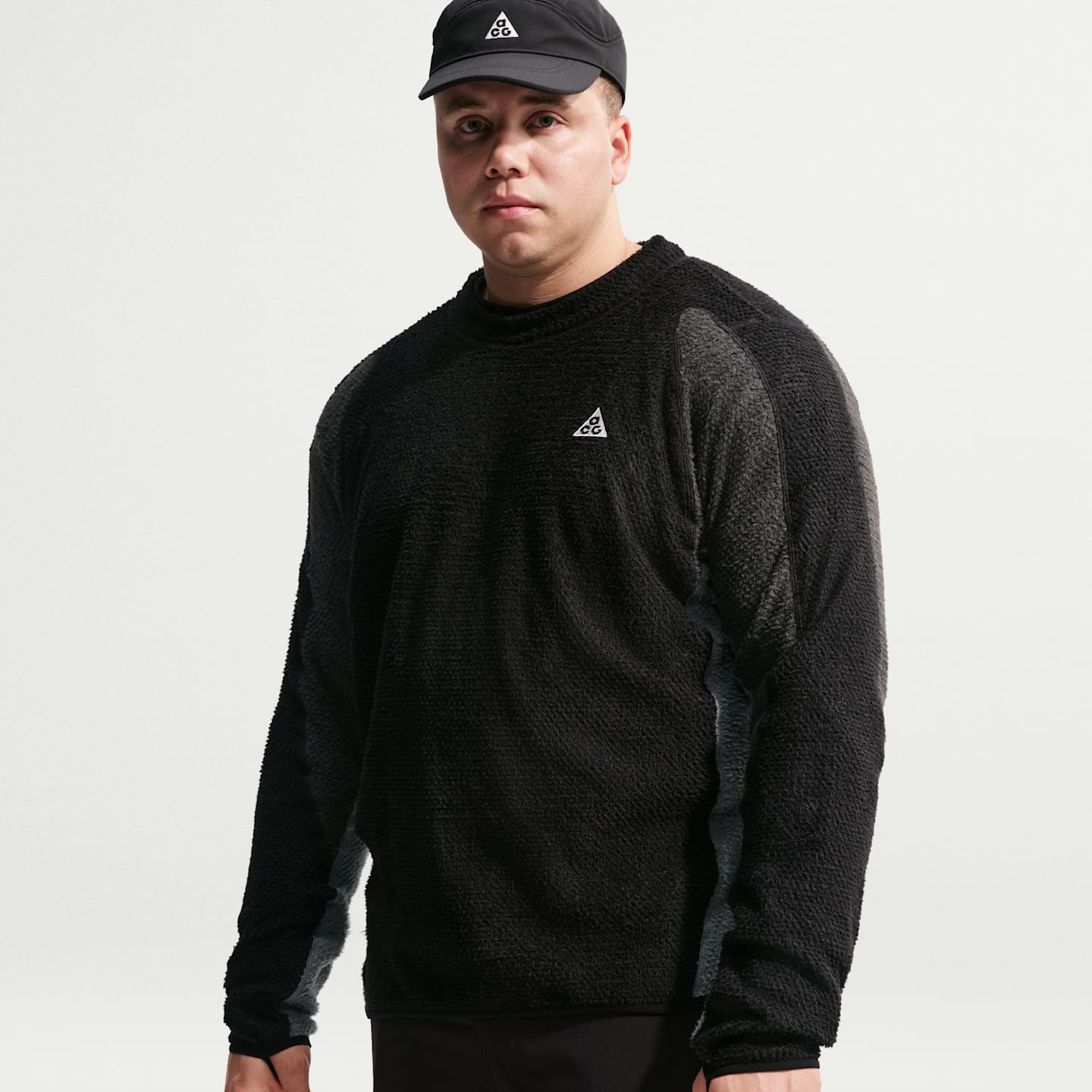 Женский топ Nike ACG Wolf Lichen Crew-Neck Top, цвет: Чёрный / Антрацитовый — фото 10