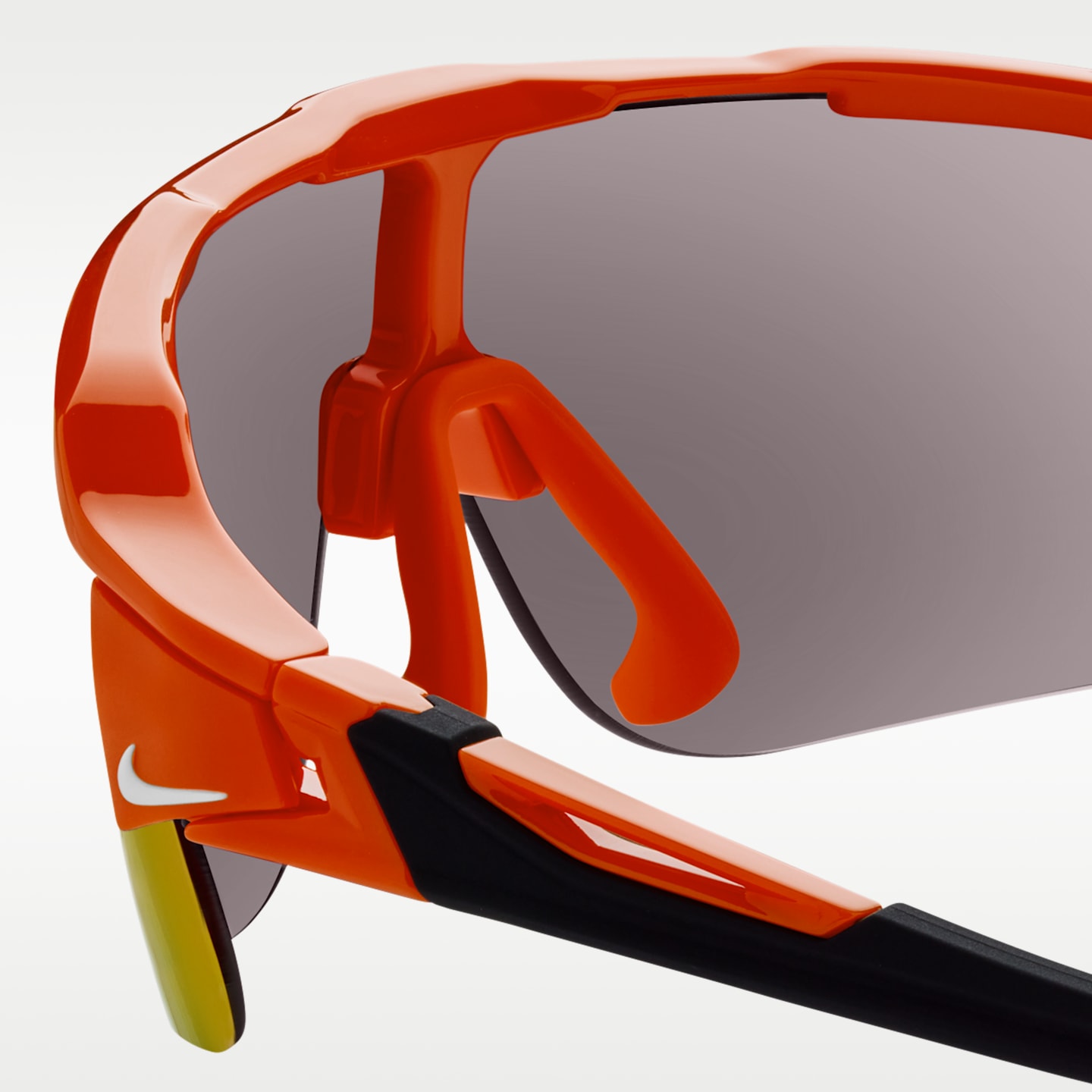 Очки Nike Flyfree Shield Engineered Road Tint, цвет: Оранжевый — фото 5
