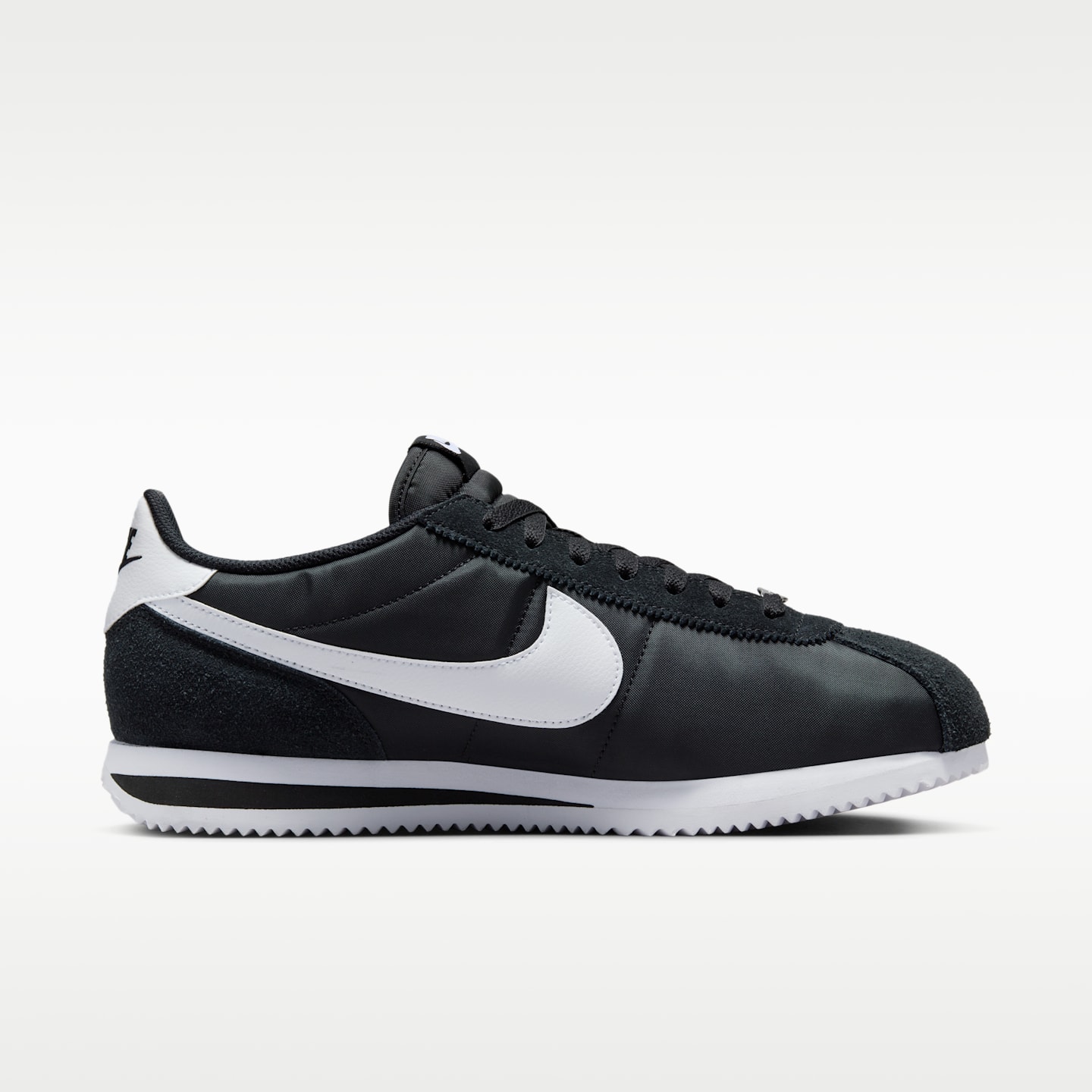 Мужские кроссовки Nike Cortez Textile, цвет: Чёрный / Белый — фото 3