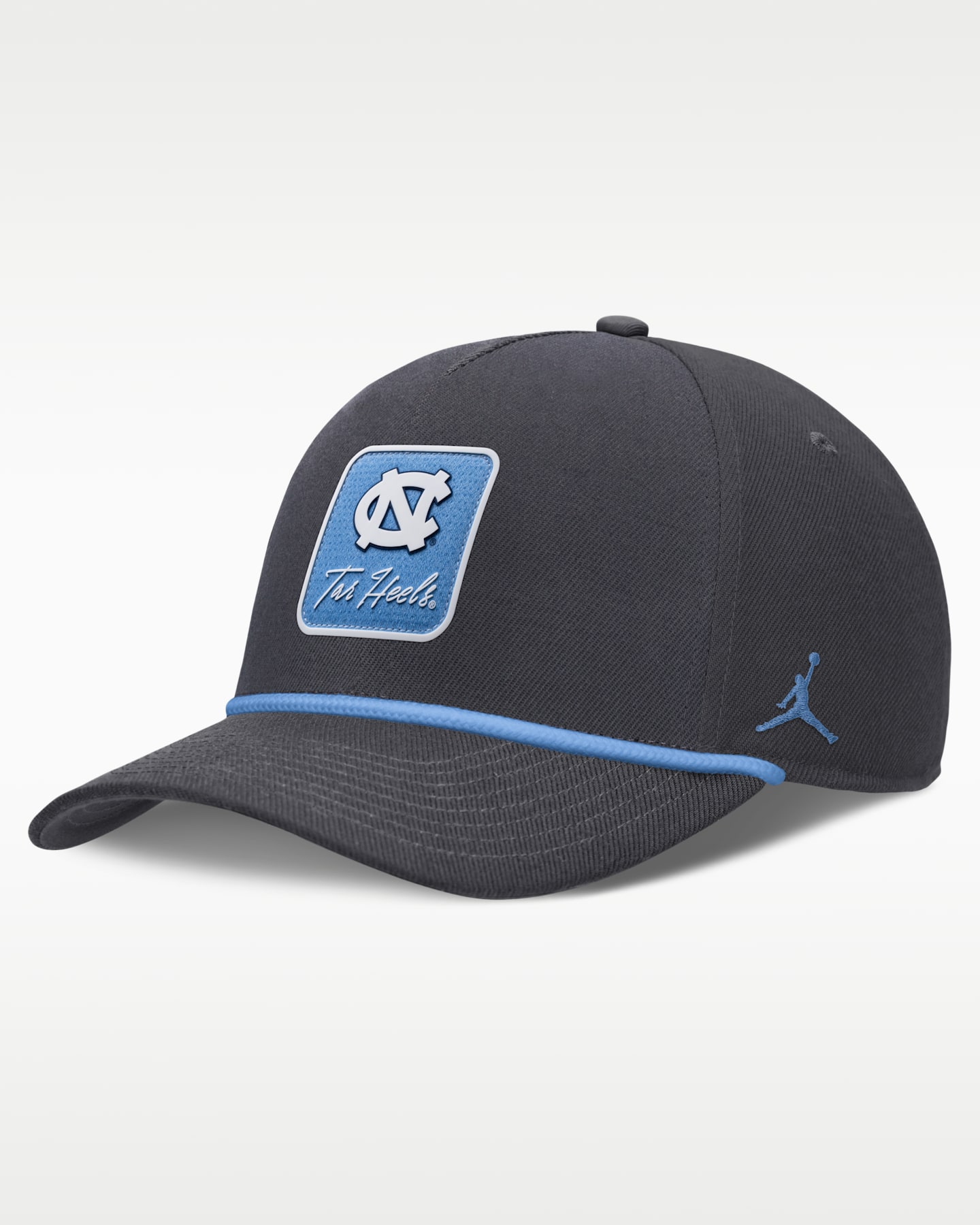 Мужская бейсболка Jordan Brand North Carolina Primetime Rise Dri-FIT регулируемая, цвет: Антрацитовый — фото 3