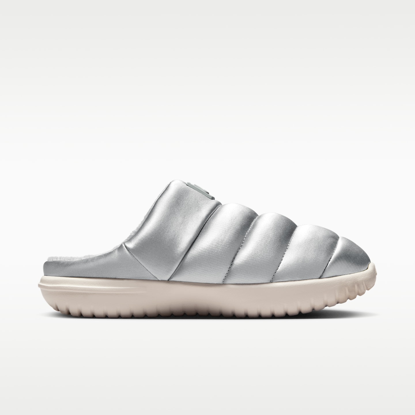 Женские тапочки Nike Burrow SE Slippers, цвет: Серебряный / Коричневый — фото 4