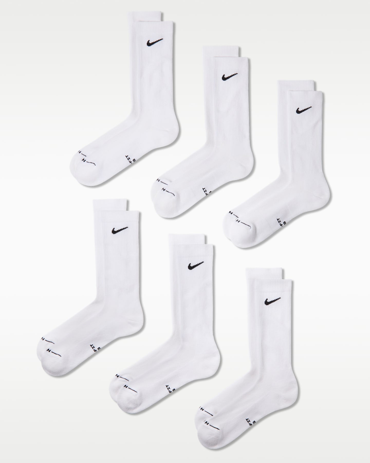 Носки Everyday Elevated Micro для мужчин, средней высоты, 6 шт. — Nike, цвет: Разноцветный — фото 7