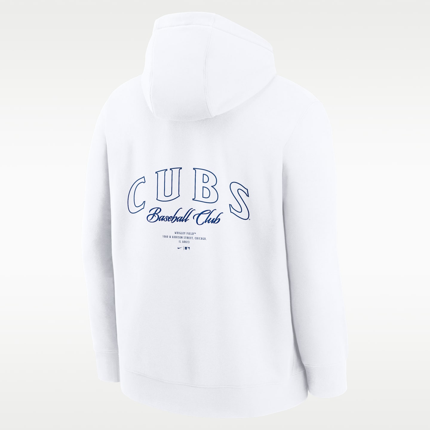 Мужское худи Nike Chicago Cubs Minimal Club MLB, цвет: Белый — фото 2