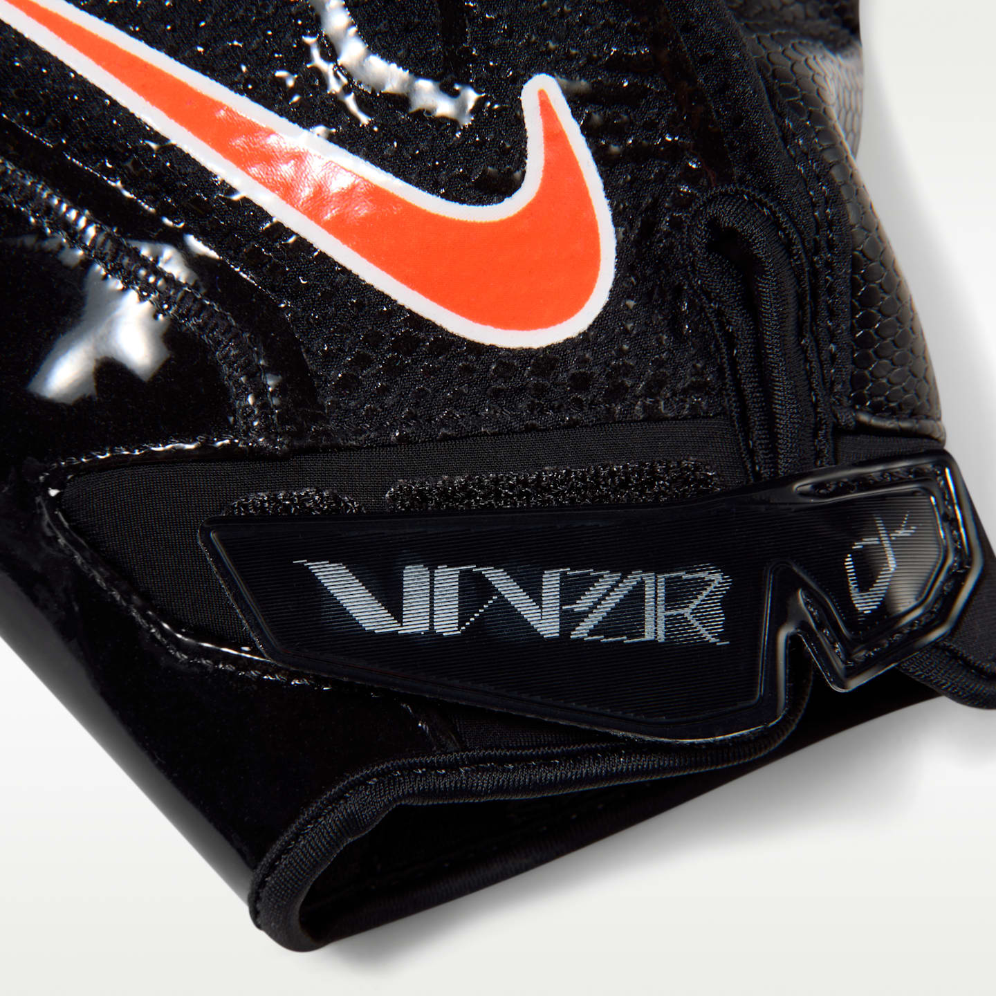 Перчатки для американского футбола Nike Vapor Jet 9.0, 1 пара, цвет: Чёрный / Яркий оранжевый — фото 3