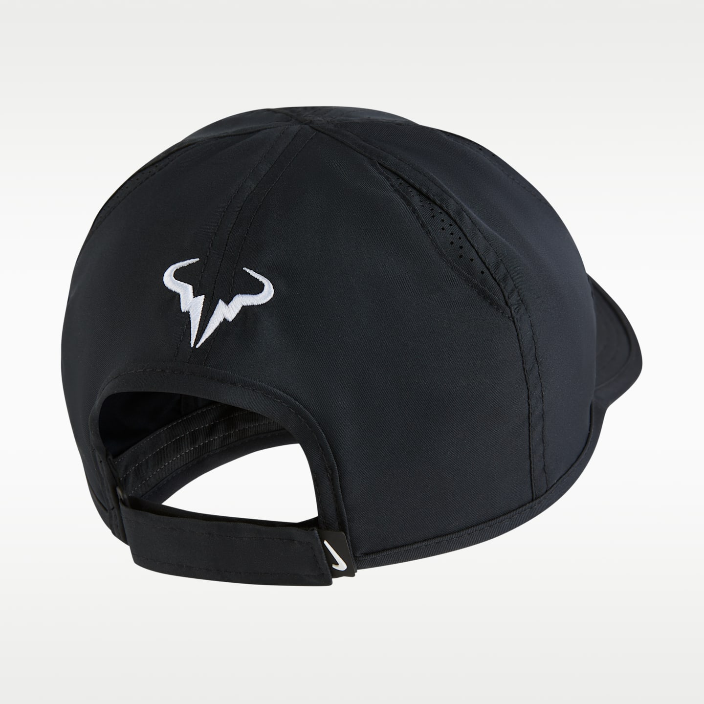 Кепка Nike Dri-FIT Club Unstructured Rafa, цвет: Чёрный / Белый — фото 2