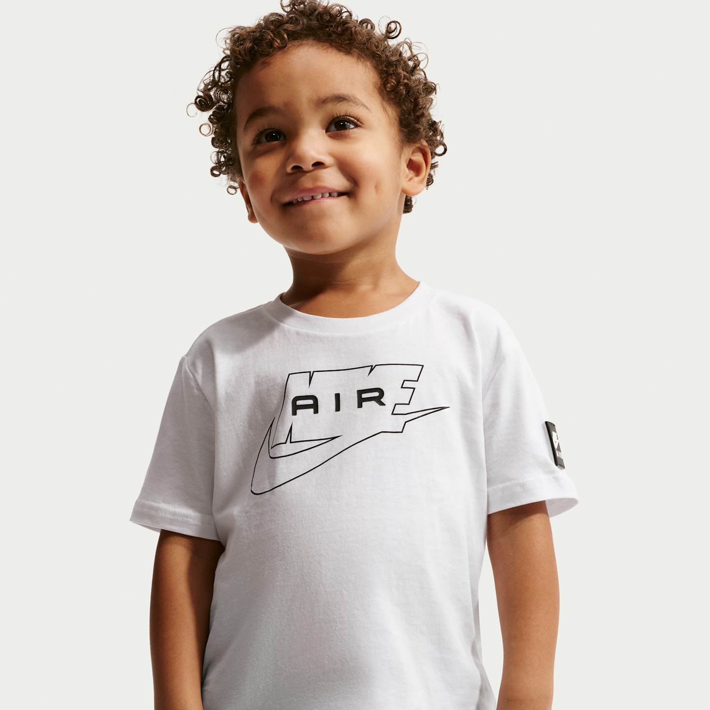Детский комплект Nike Air Toddler 2-Piece French Terry Shorts Set, цвет: Чёрный — фото 2
