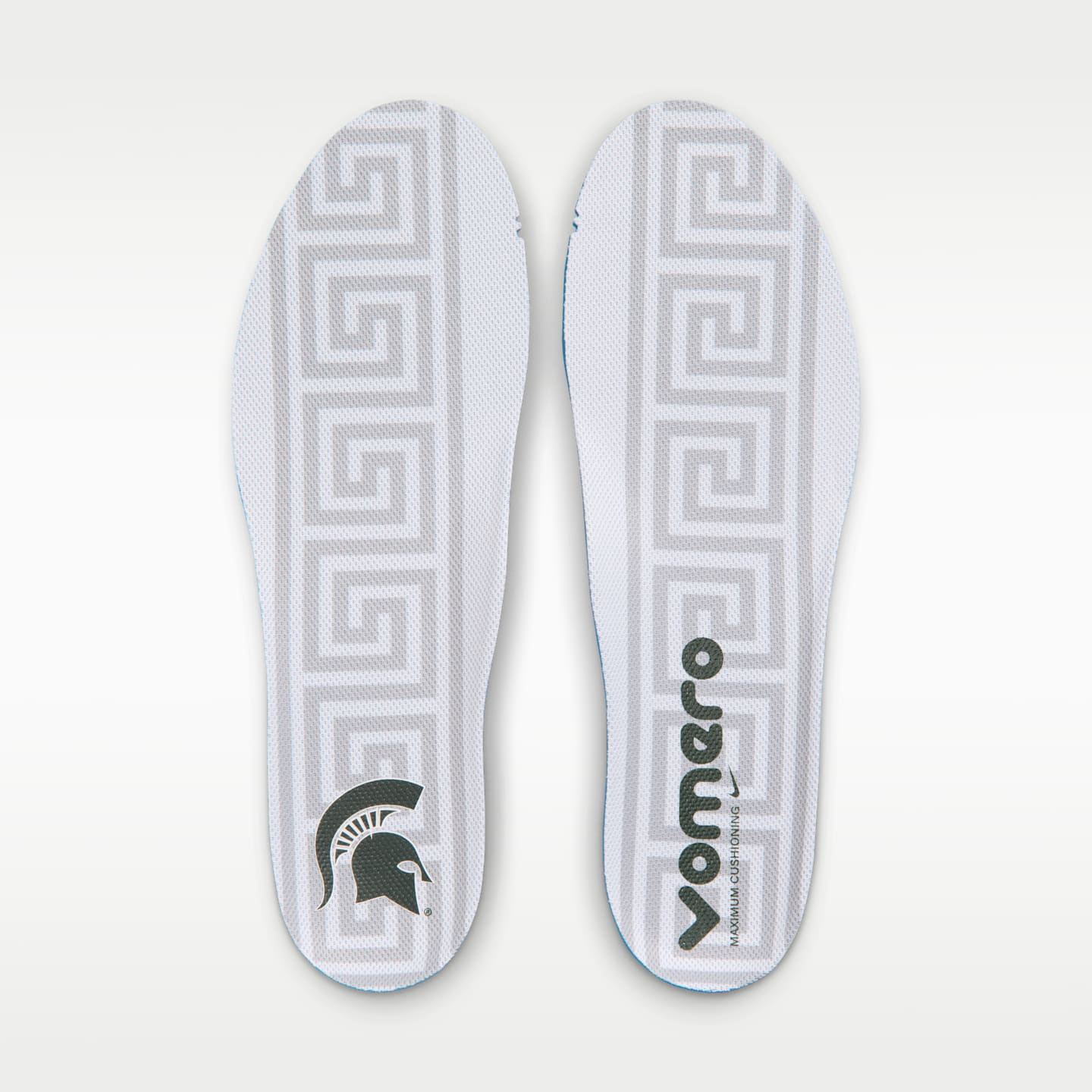 Мужские кроссовки Nike College Vomero 18 (Michigan State) Road Running, цвет: Зелёный / Чёрный — фото 10