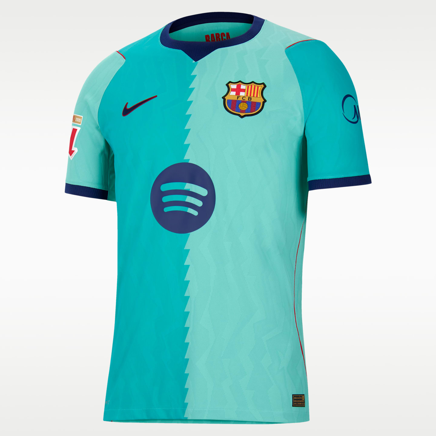 Мужская футбольная джерси Nike Gavi Barcelona 2026/27 Match Third Aero-FIT, цвет: Зелёный — фото 2