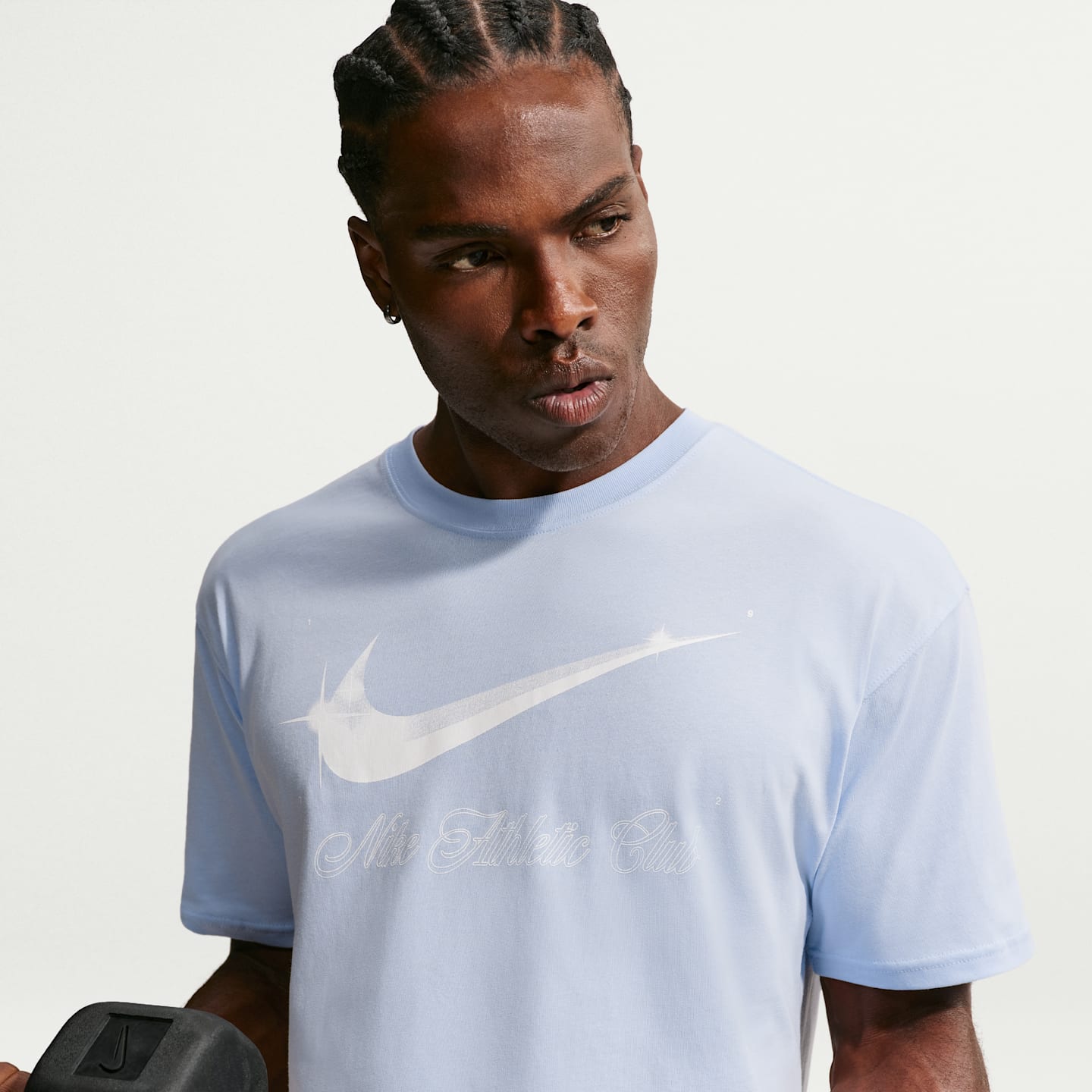 Мужская футболка Nike N.A.C, цвет: Синий / Белый — фото 1