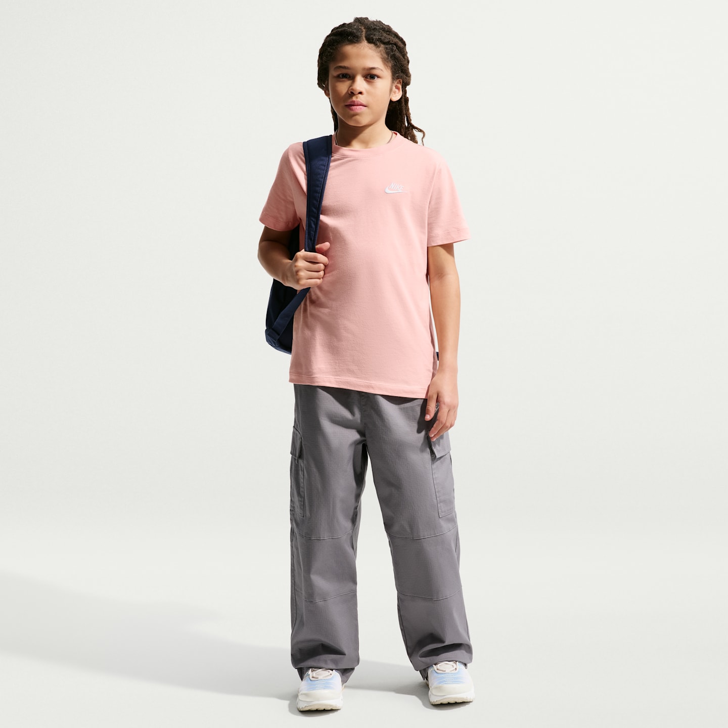 Детская футболка Nike Sportswear, цвет: Оранжевый / Белый — фото 4