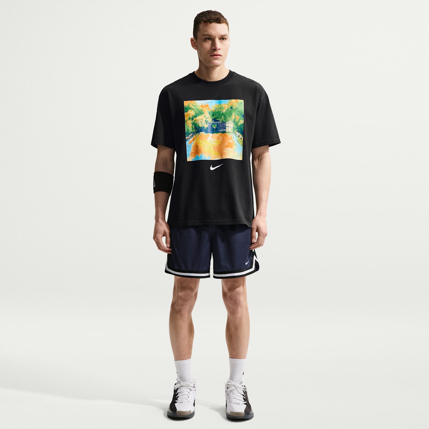 Мужская футболка Nike Max90, цвет: Чёрный — фото 4