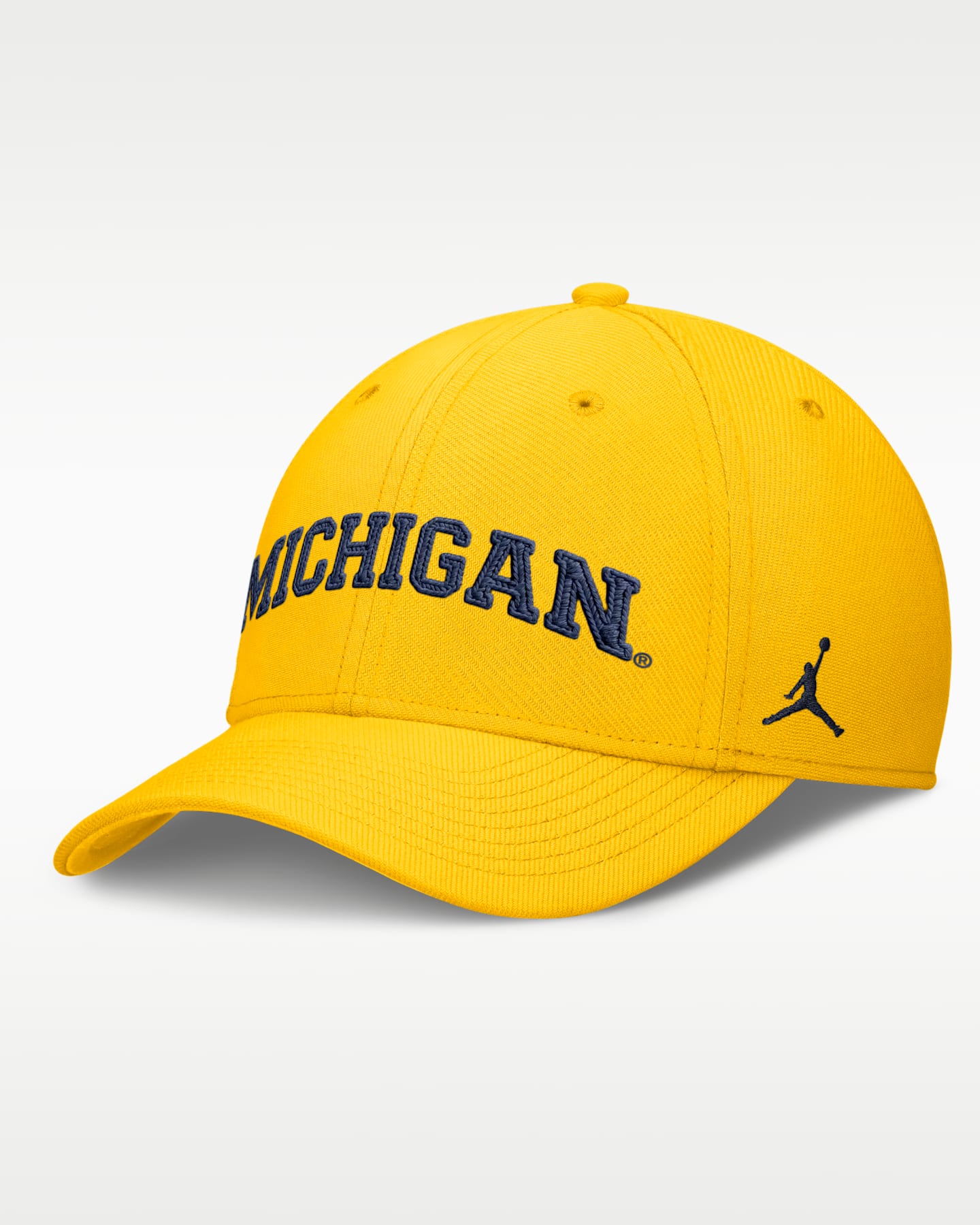 Мужская кепка Jordan Brand Dri-FIT College Michigan Classic Swooshflex, цвет: Жёлтый — фото 3