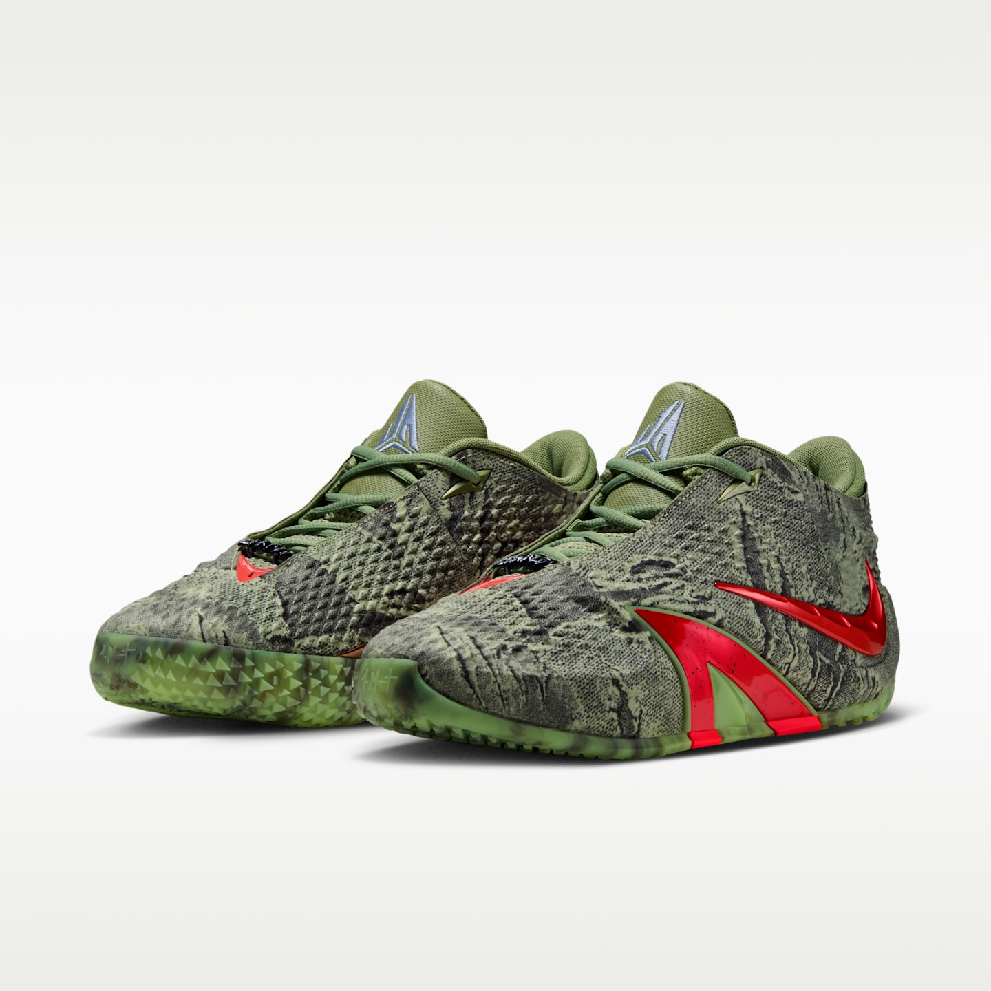 Мужские кроссовки Nike Ja 4 "Zombie" Basketball, цвет: Зелёный / Светлый лимонный — фото 5