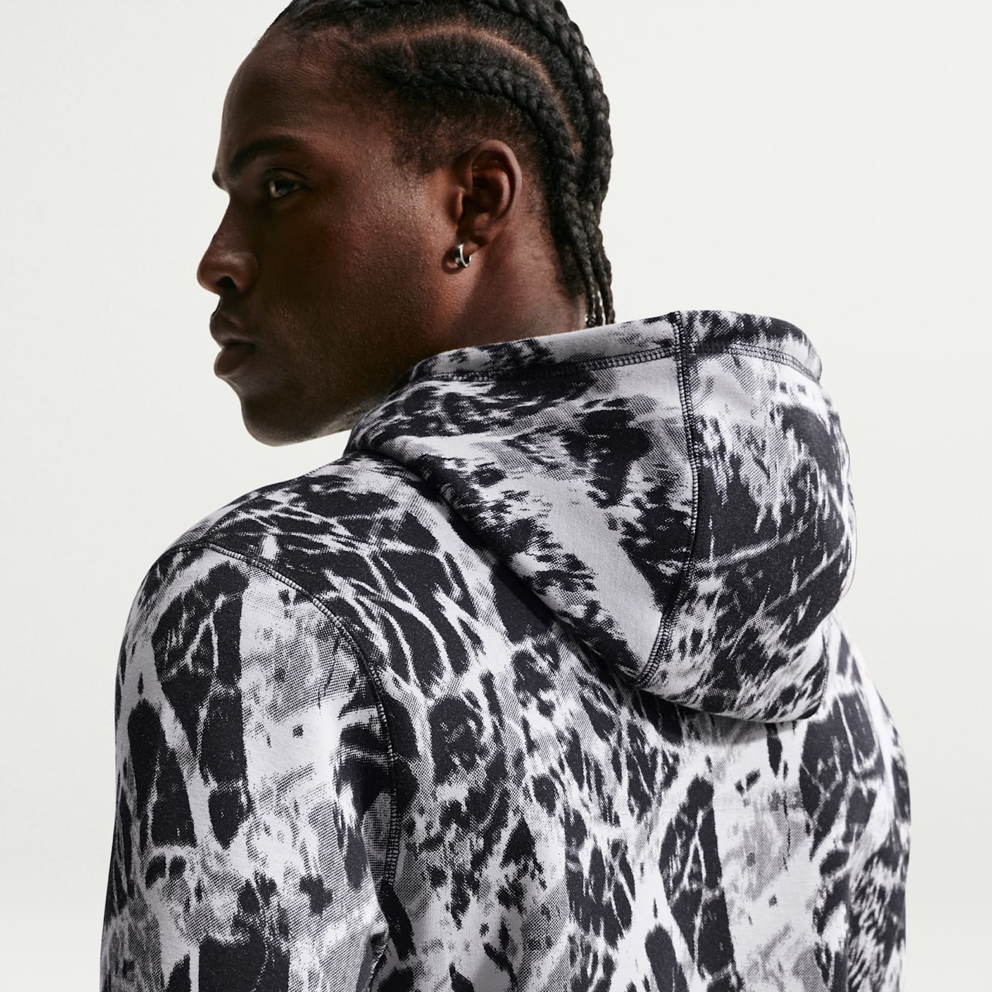 Мужское баскетбольное худи Nike Ja Club, цвет: Чёрный — фото 2