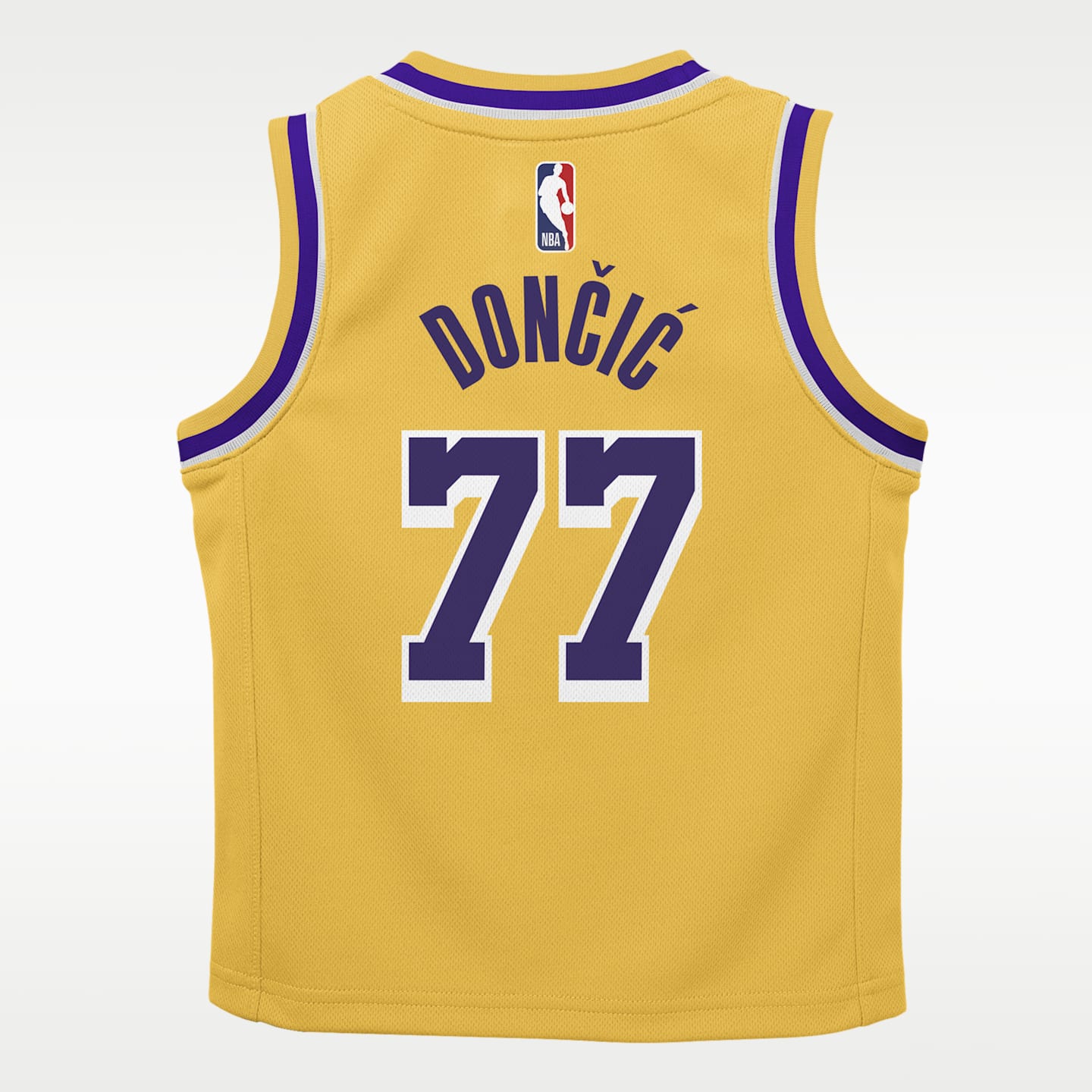 Детский топ Nike Luka Doncic Los Angeles Lakers Icon Edition NBA Replica Jersey, цвет: Amarillo — фото 2