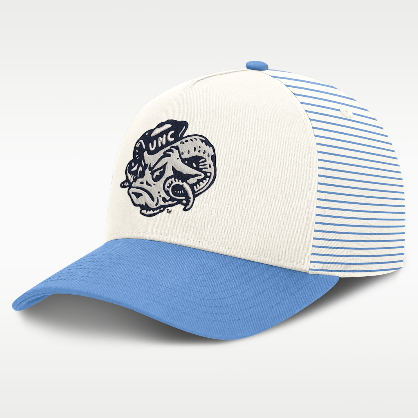 Мужская бейсболка Nike North Carolina Rise Dri-FIT регулируемая, цвет: Белый — фото 1