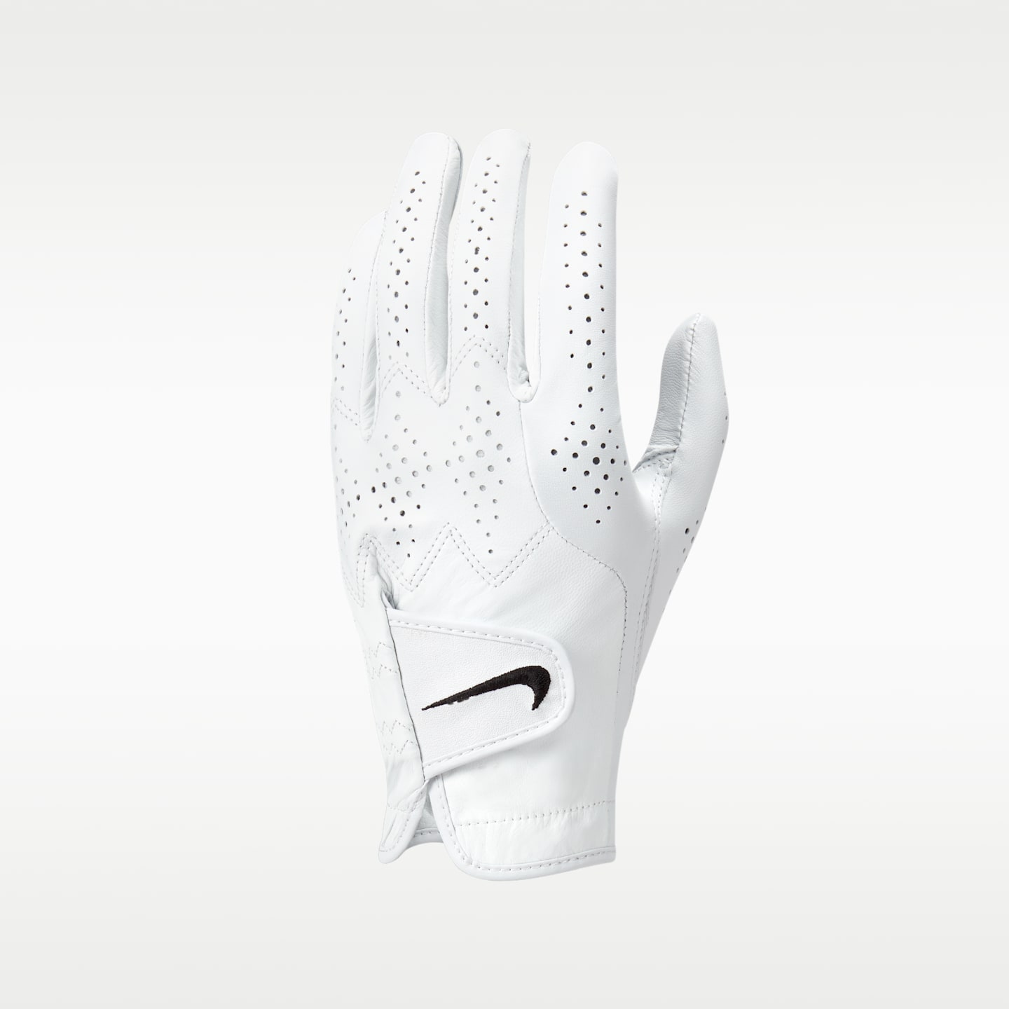 Мужская перчатка для гольфа Nike Tour Classic 4, левая, стандартный размер, цвет: Жемчужный белый / Чёрный — фото 1