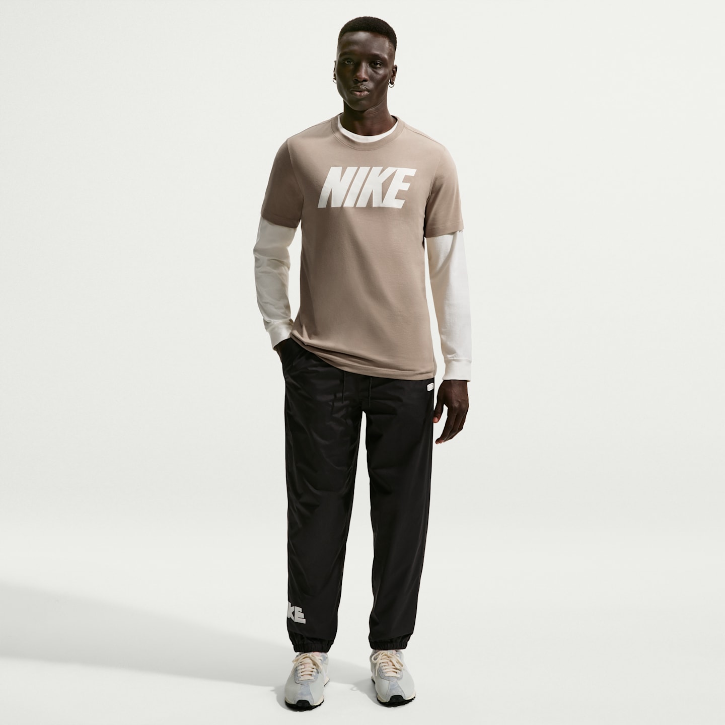 Мужская футболка Nike Sportswear, цвет: Хаки — фото 4