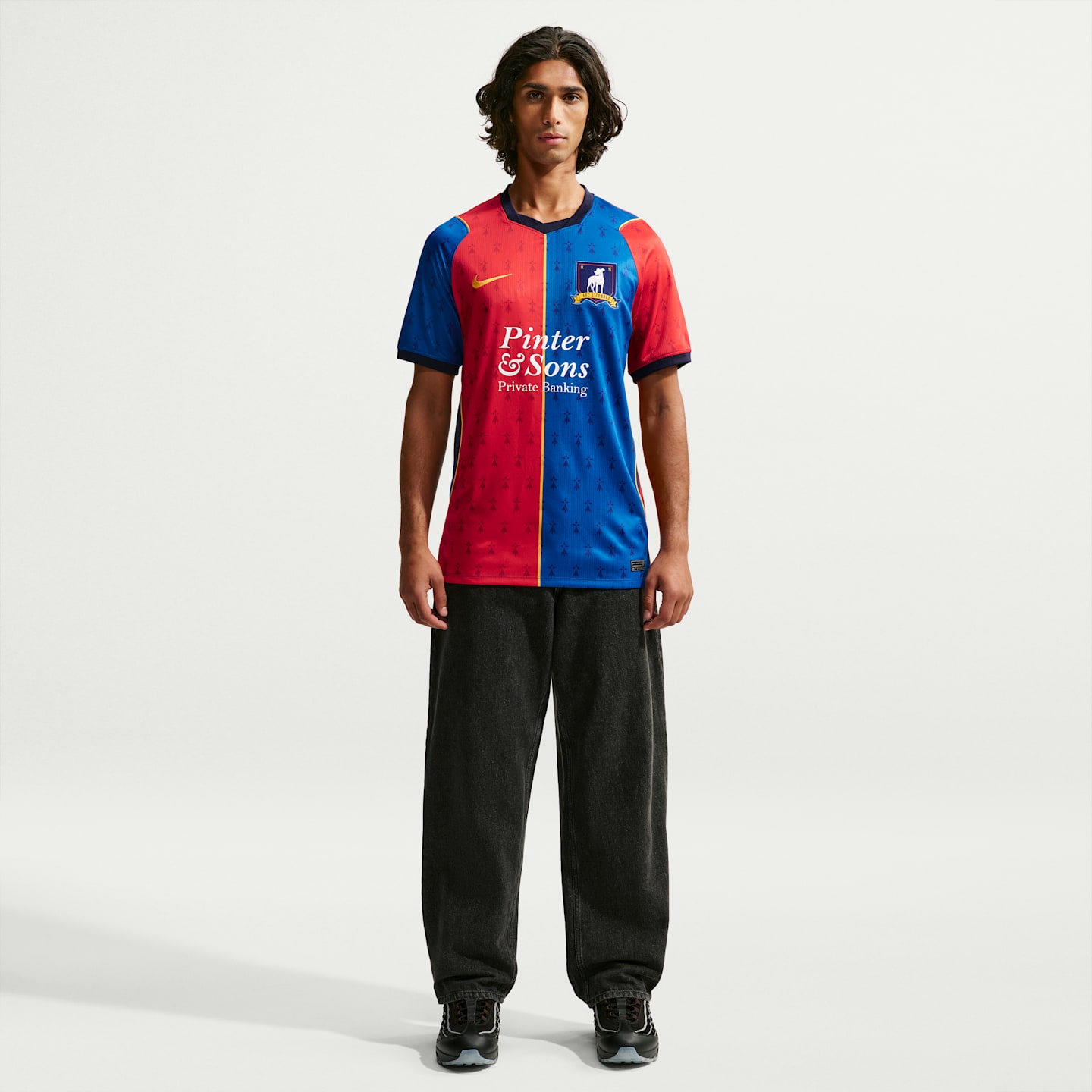 Мужской топ Nike AFC Richmond 2026 Stadium Home Dri-FIT Soccer Replica Jersey, цвет: Королевский синий / Красный — фото 4