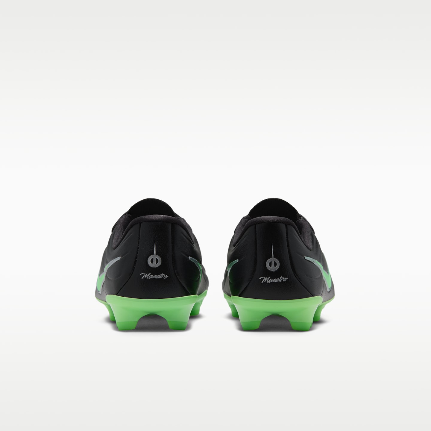 Детские бутсы Nike Jr. Tiempo Maestro Academy Multi-Ground Low-Top Soccer Cleats, цвет: Чёрный / Зелёный — фото 6