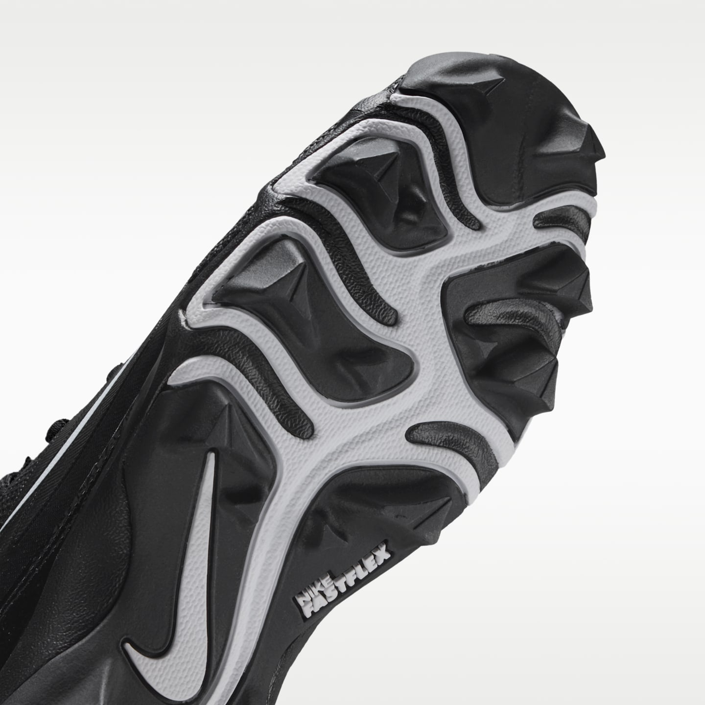 Детские бутсы Nike Alpha Menace 4 Shark Football Cleats, цвет: Чёрный / Белый — фото 7