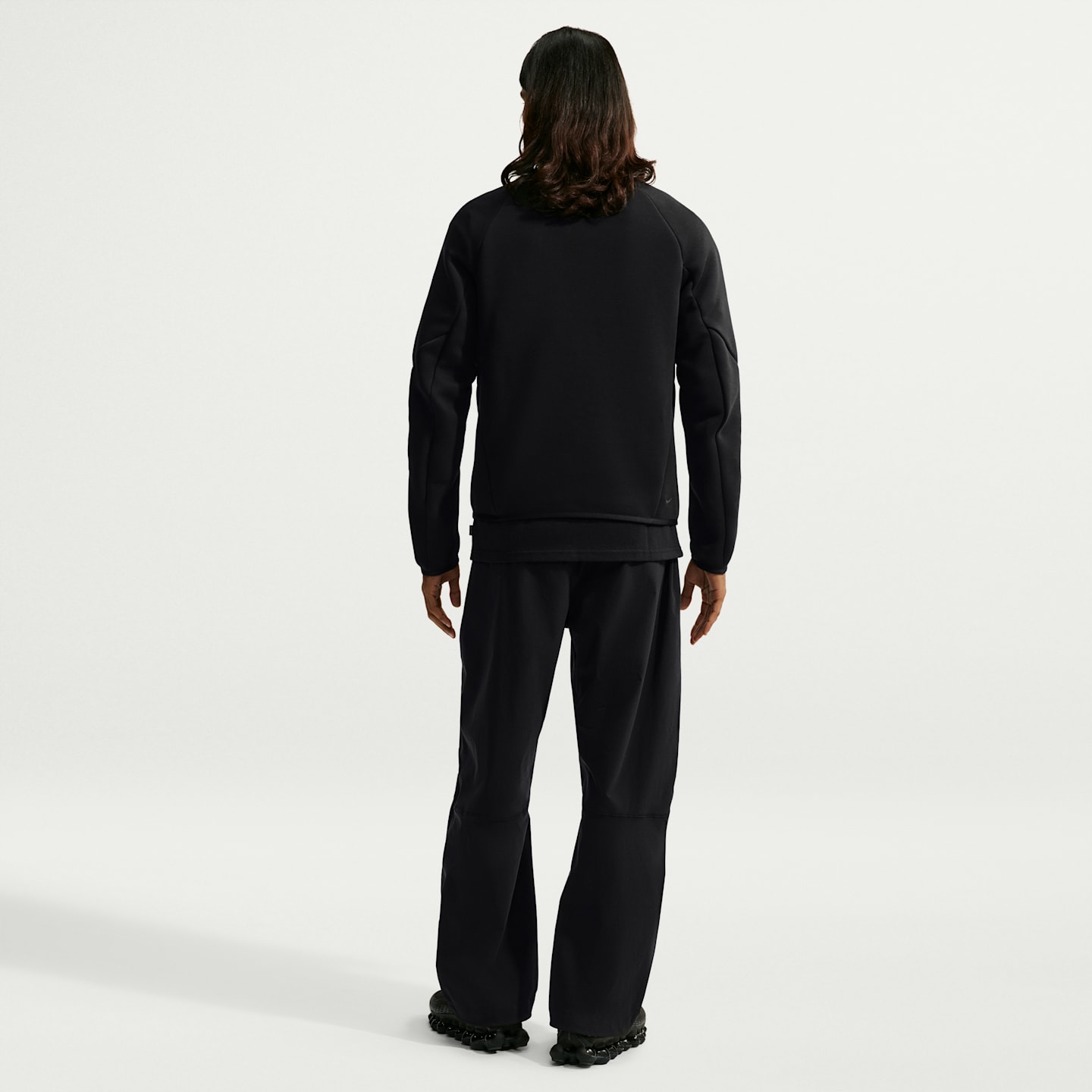 Мужской флисовый топ Nike Tech на молнии 1/4, цвет: Чёрный — фото 5