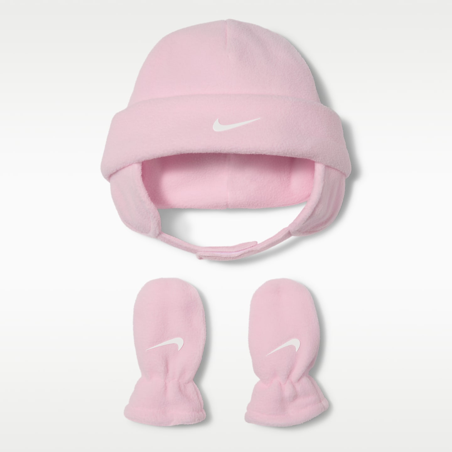Комплекты Nike Hat and Mittens Set для малышей, цвет: Розовый пенный — фото 1