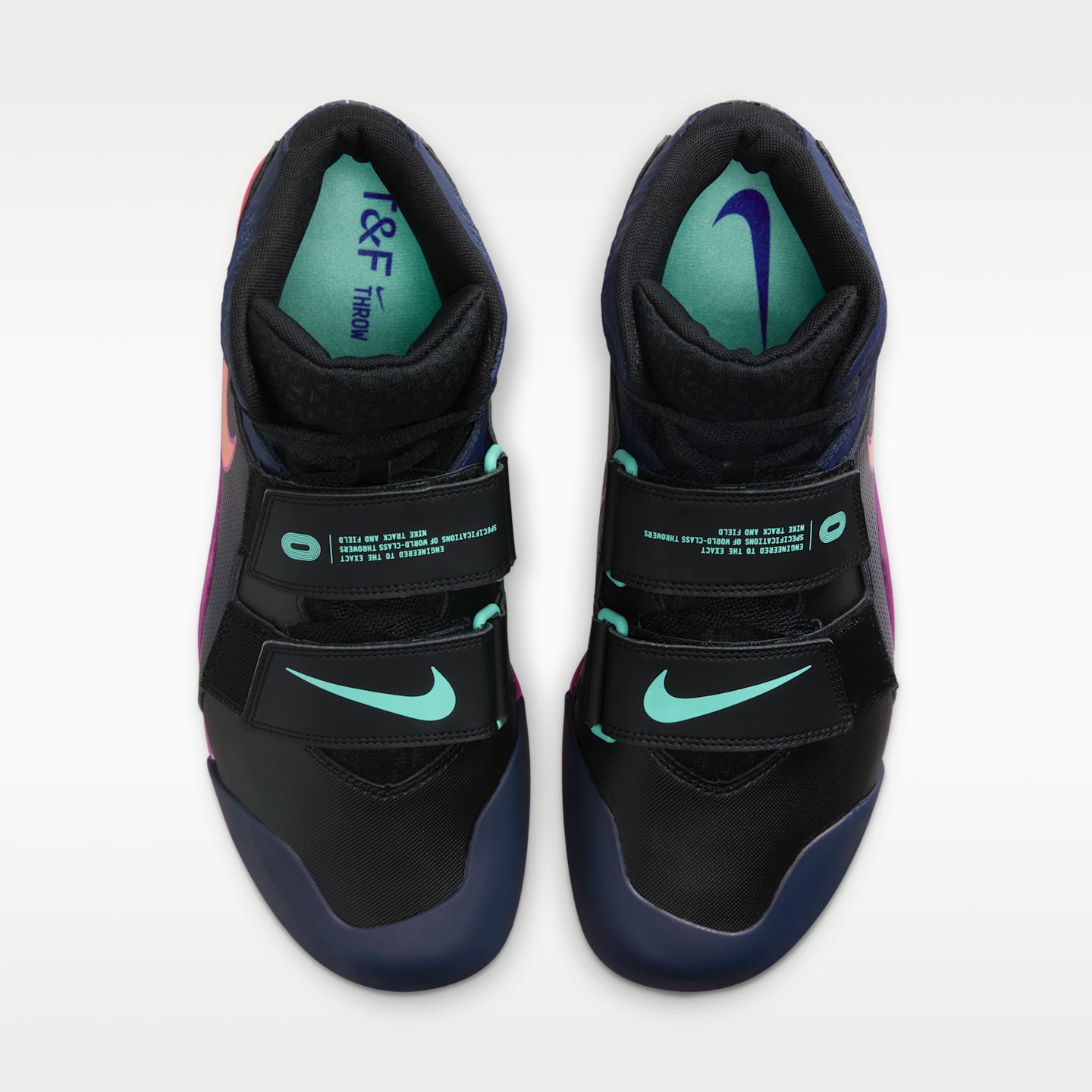 Мужские кроссовки Nike Zoom Javelin Elite 3 Track & Field Throwing Spikes, цвет: Чёрный / Обсидиановый — фото 4