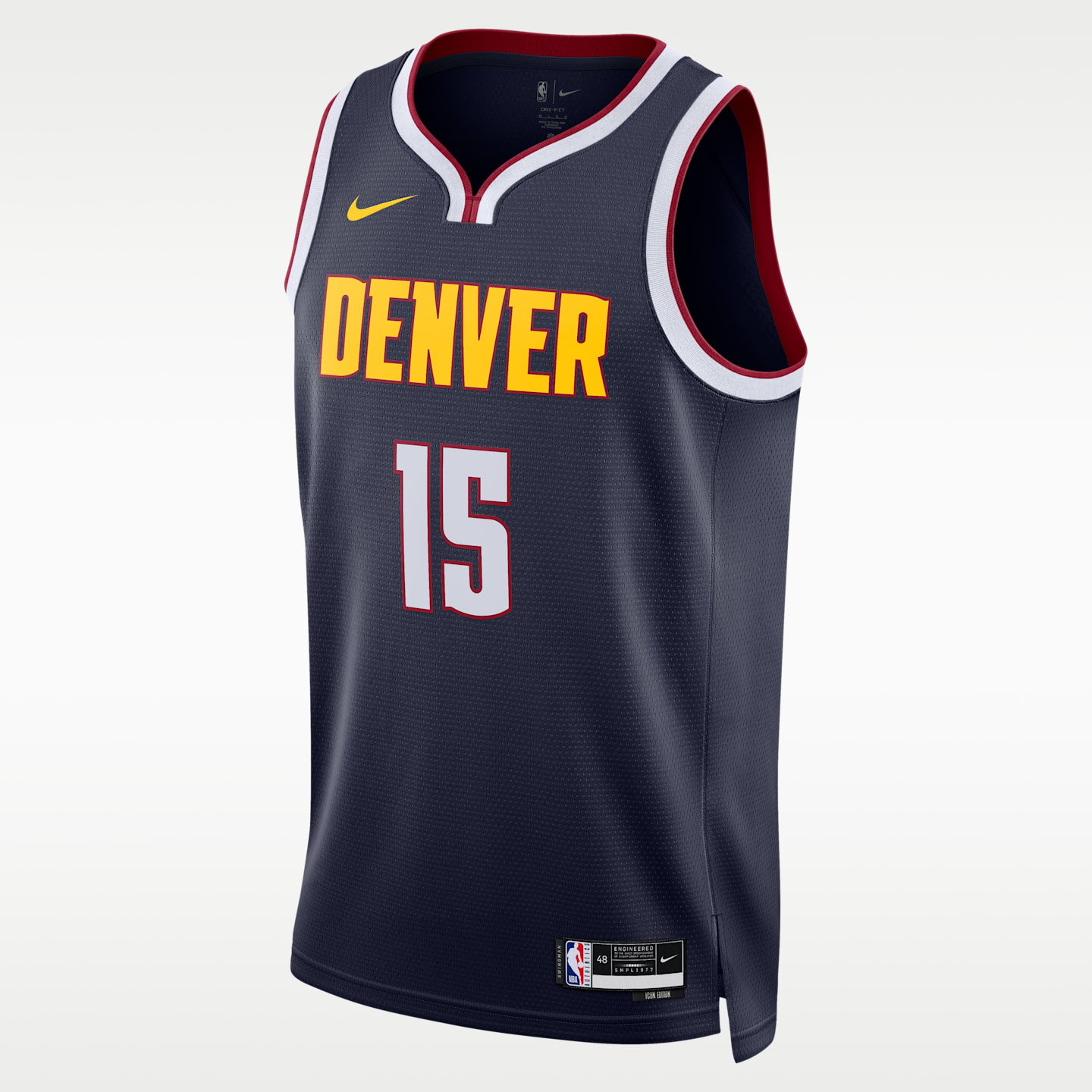 Мужской топ Nike Denver Nuggets Icon Edition Dri-FIT NBA Swingman Jersey, цвет: Тёмно-синий — фото 1