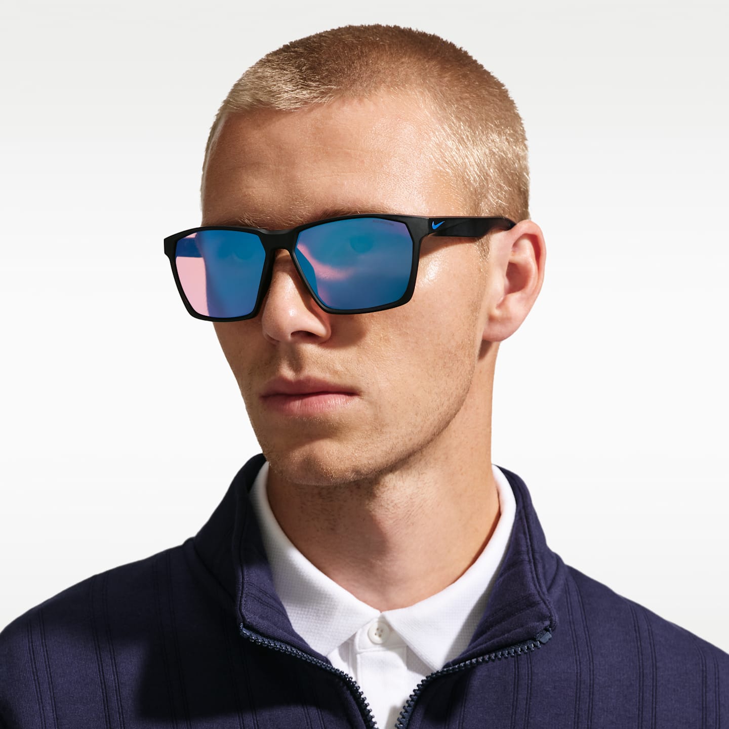 Солнцезащитные очки Nike Maverick Team Road Tint, цвет: Чёрный / Синий — фото 4